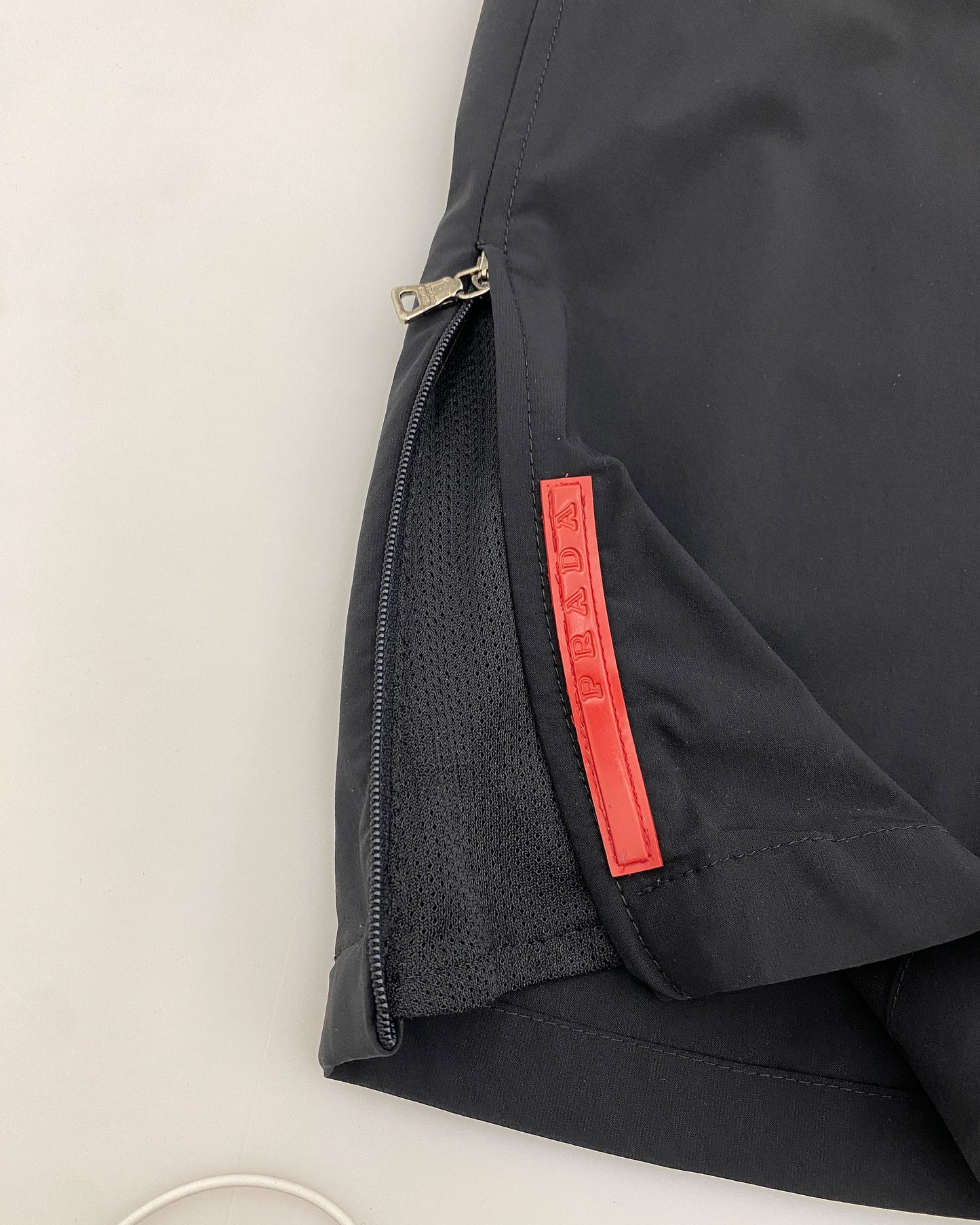 Prada 2000s Nylon Track Pants Black