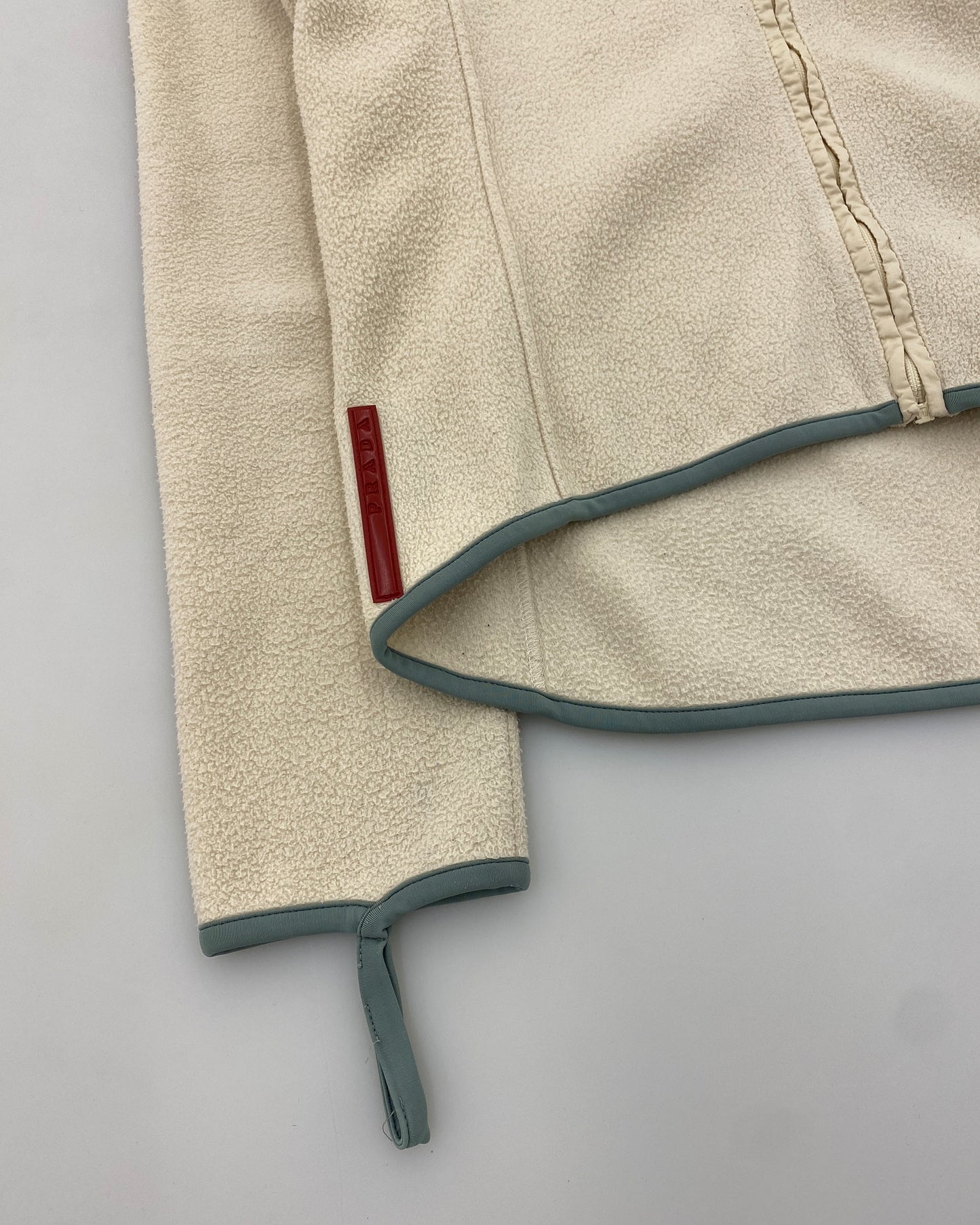 Prada AW1999 Ninja Fleece Jacket White