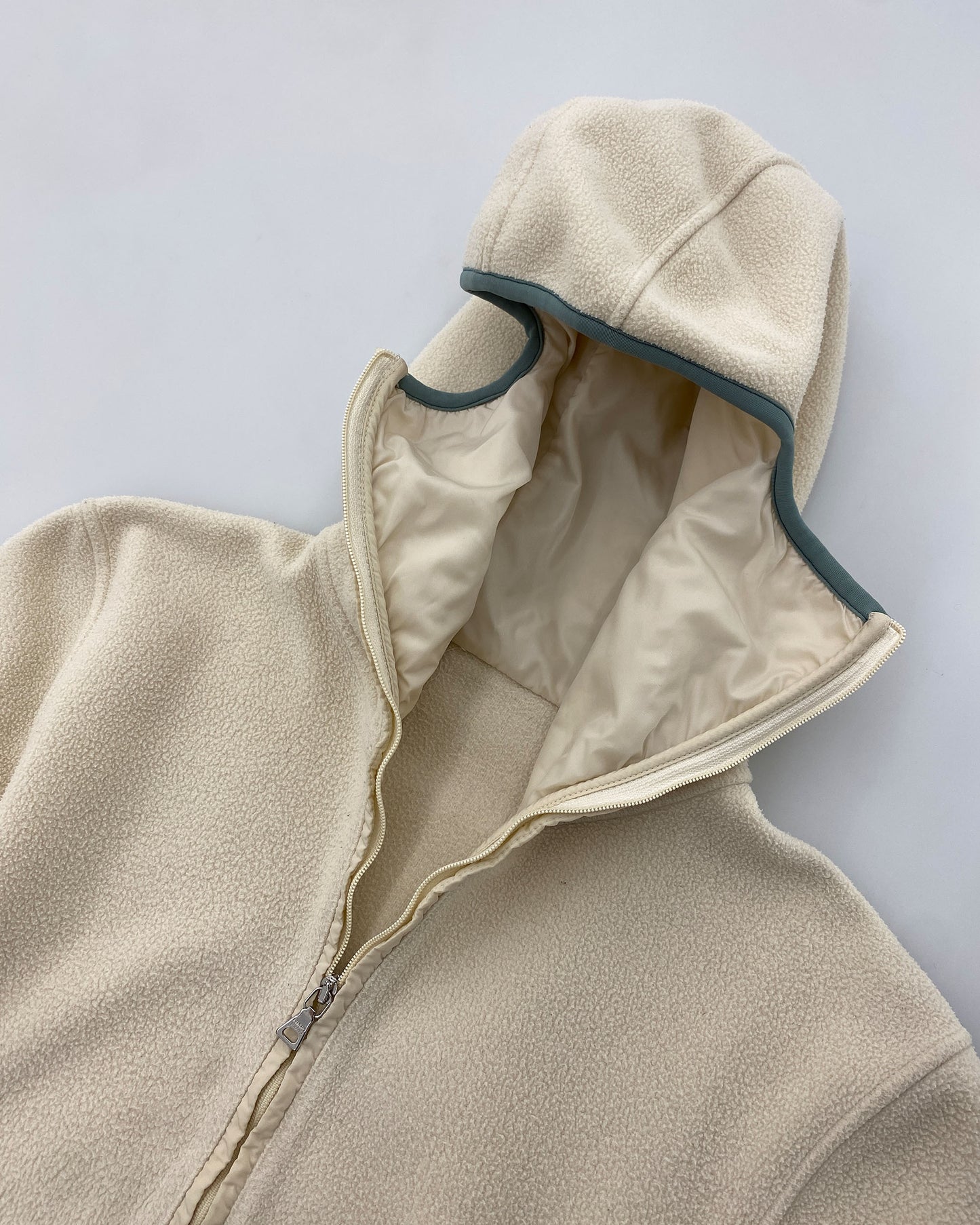 Prada AW1999 Ninja Fleece Jacket White