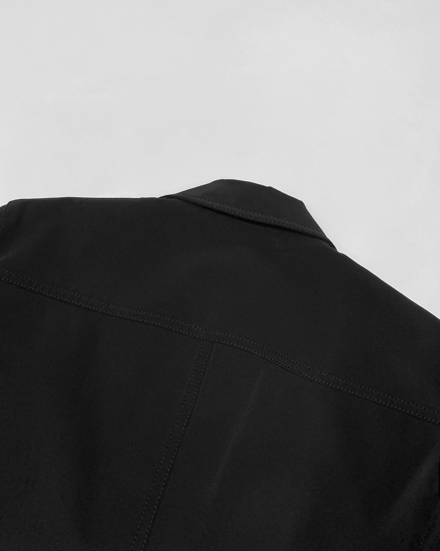 Prada 2000s Nylon Blazer and Pants Set Black