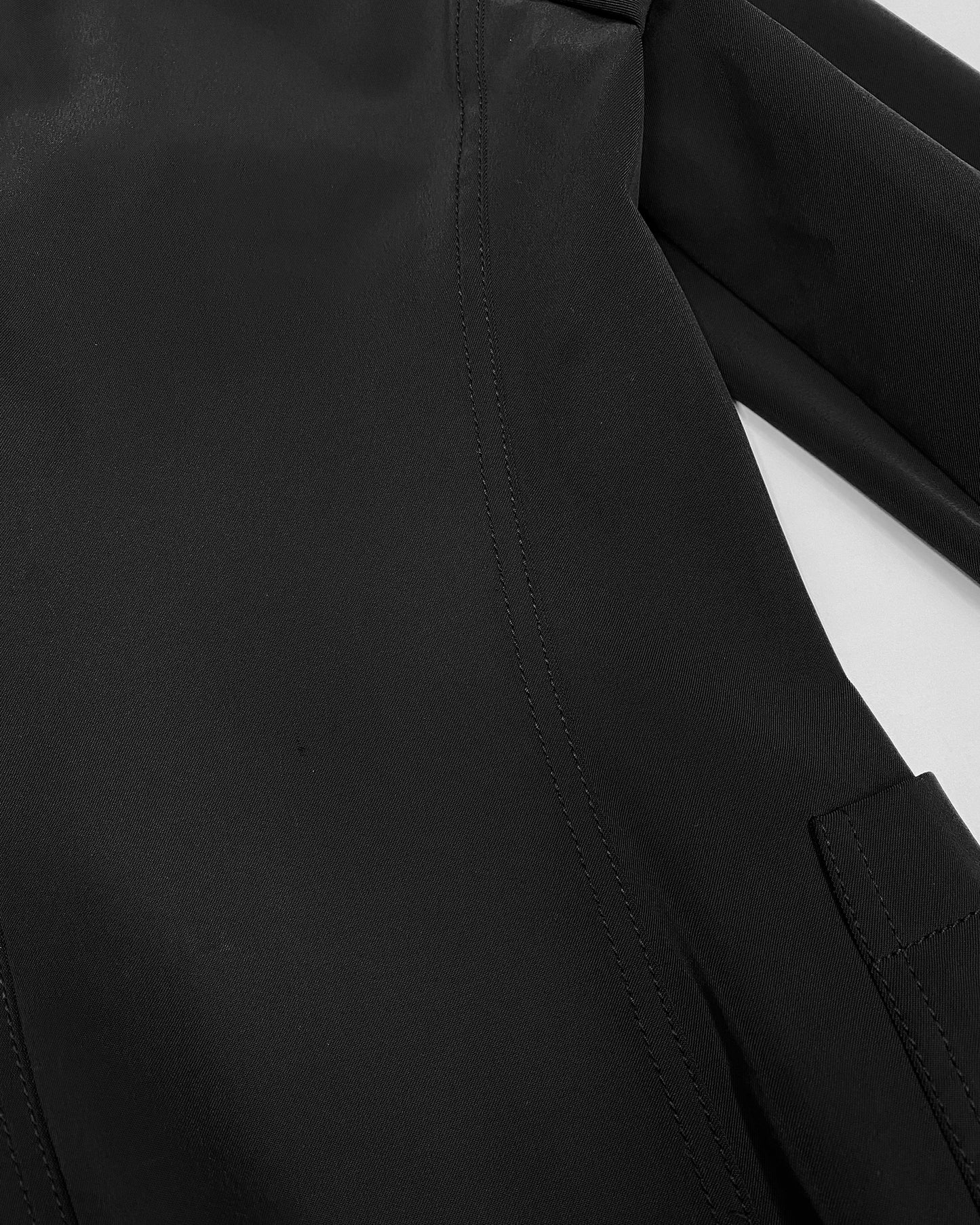 Prada 2000s Nylon Blazer and Pants Set Black