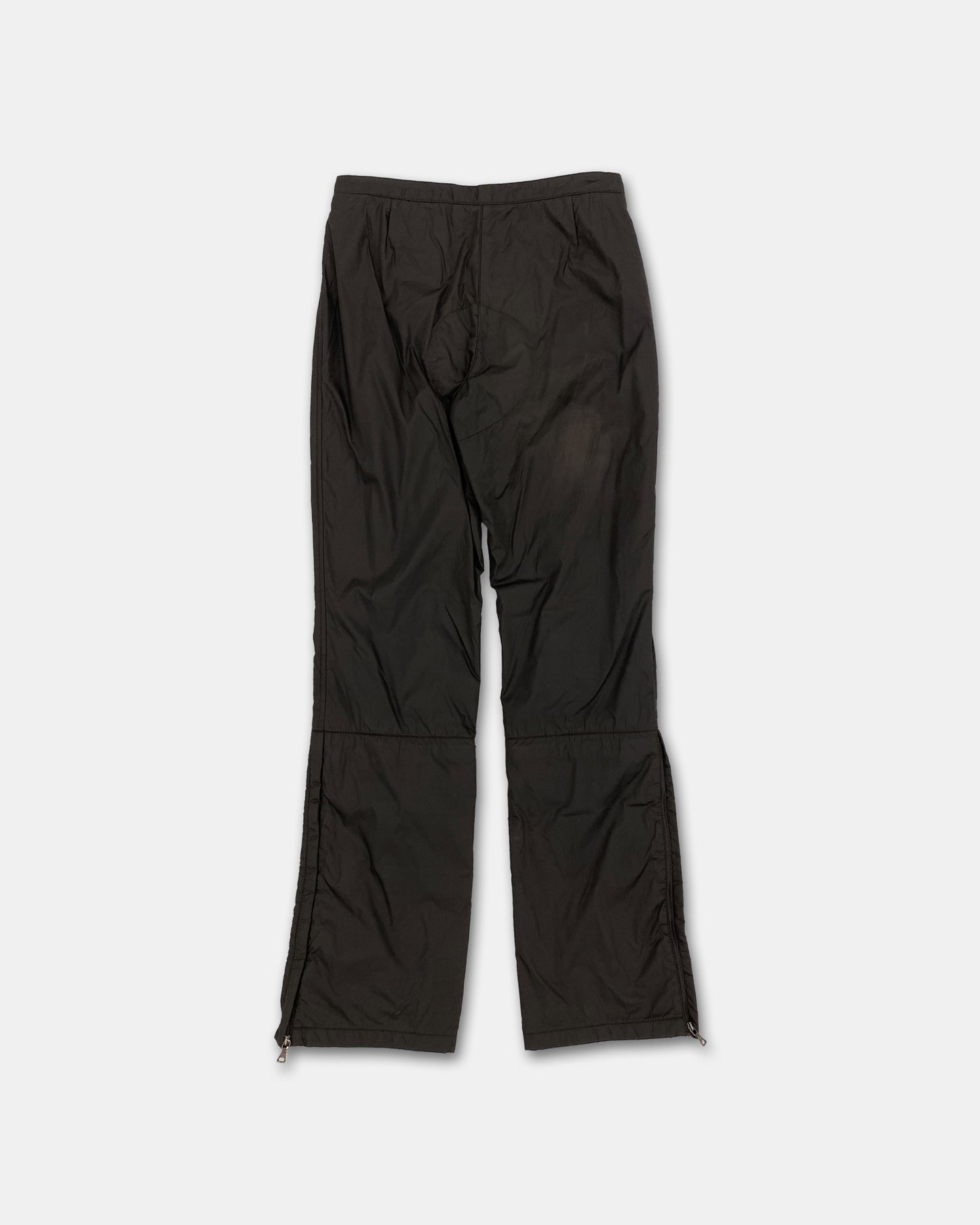 Prada 2000s Nylon Ski Track Pants Brown