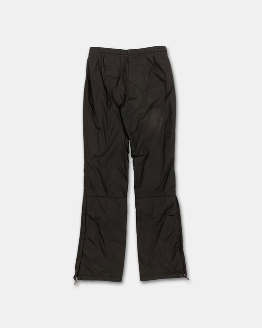 Prada 2000s Nylon Ski Track Pants Brown