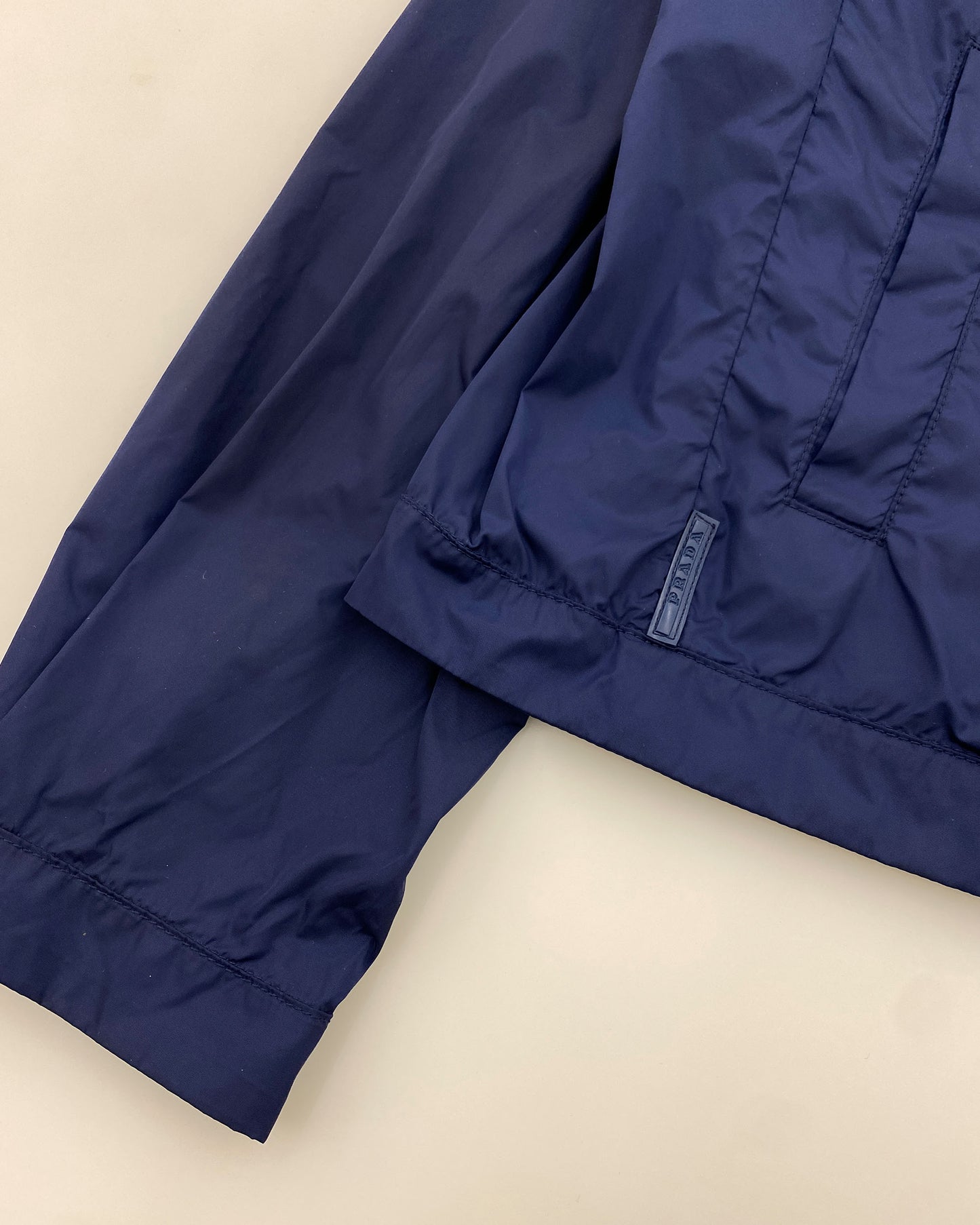 Prada SS2010 Nylon Light Harrington Jacket Navy