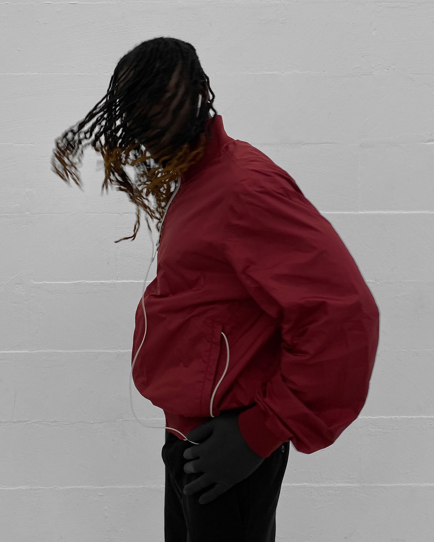 Prada 2000s Nylon Jacket Darkred