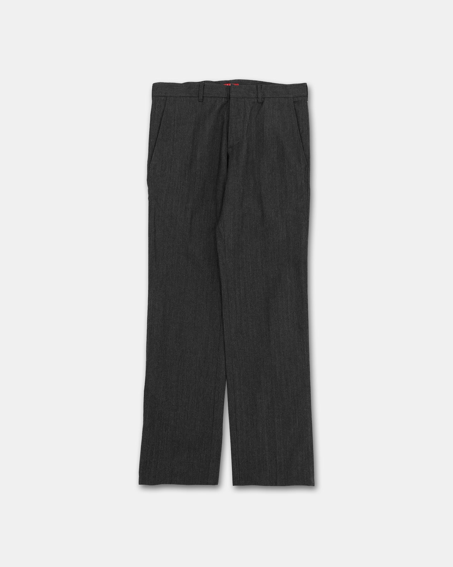 Prada AW2007 Herringbone Wool Cotton Pants Grey
