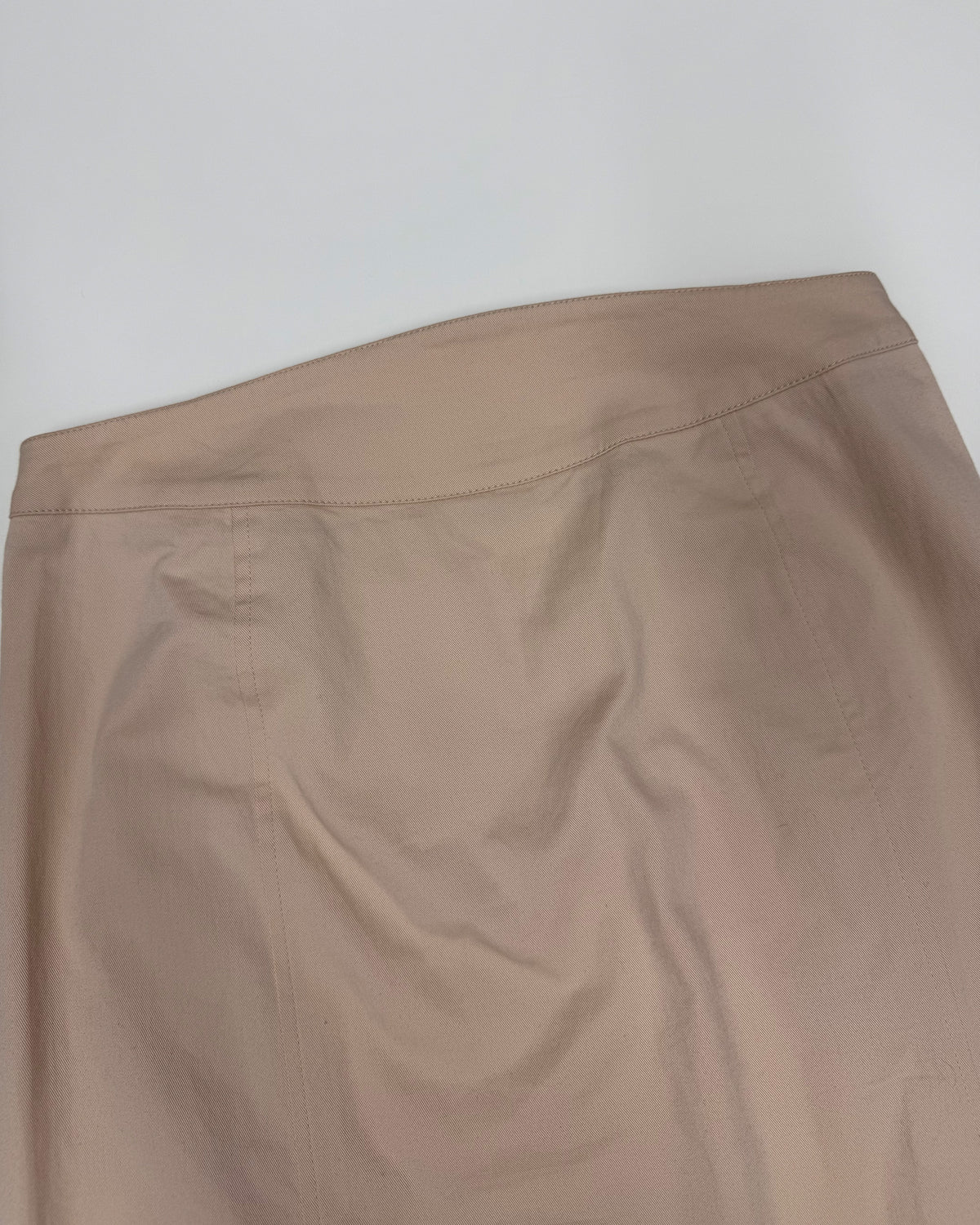 Prada 2000s Double Zip Sport Skirt Beige