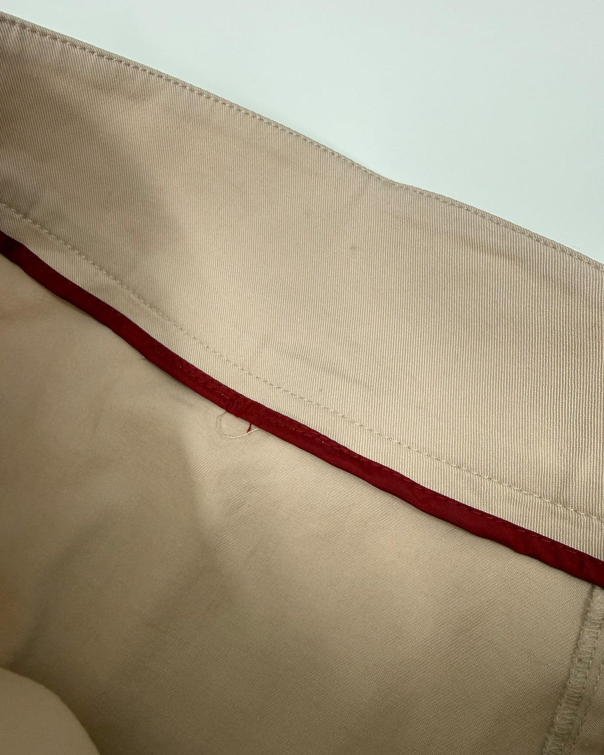 Prada 2000s Double Zip Sport Skirt Beige