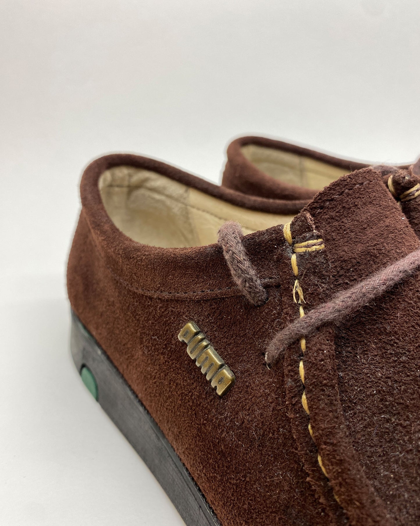 Puma 1990s Suede Leather Moccasins Shoes Brown