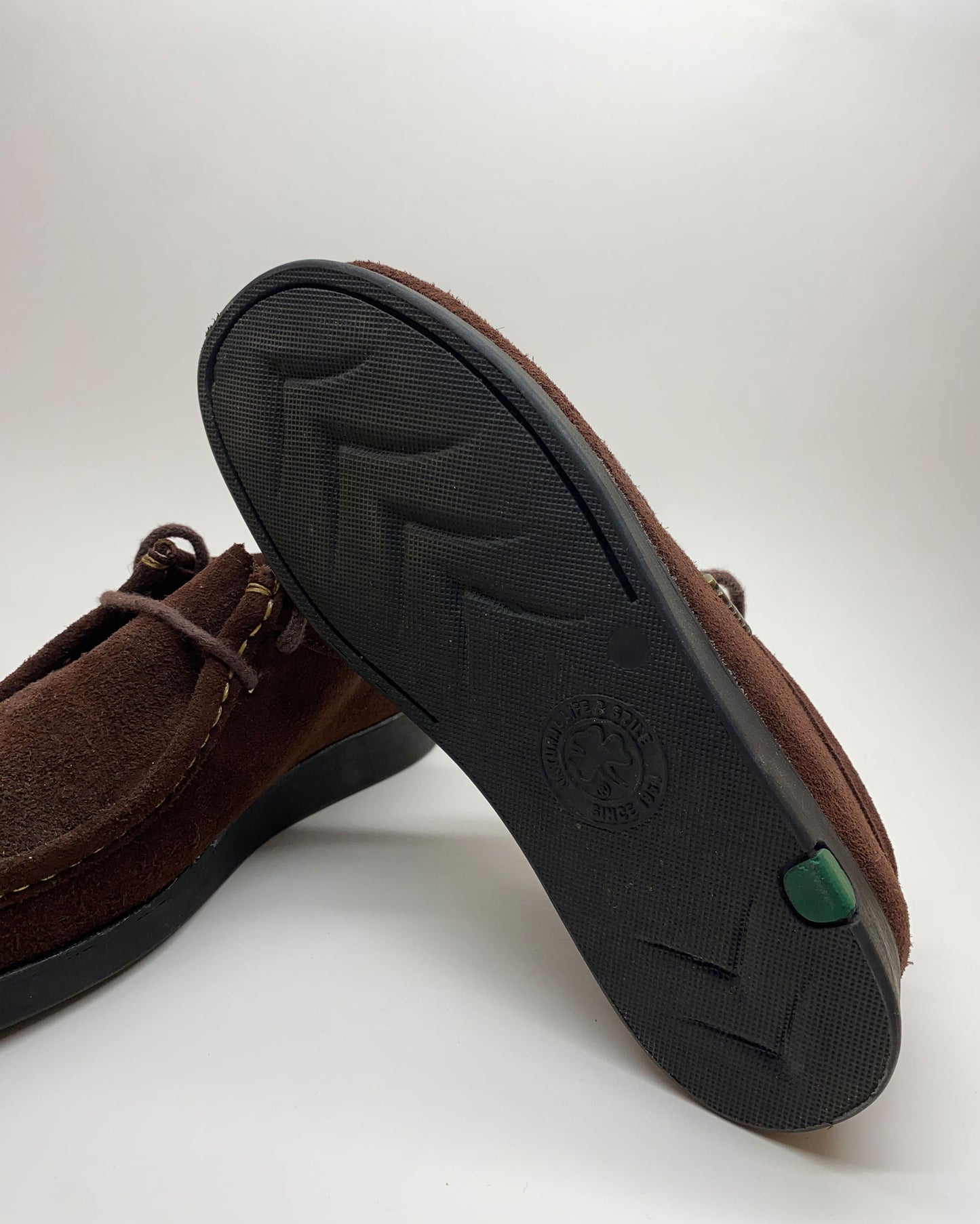 Puma 1990s Suede Leather Moccasins Shoes Brown