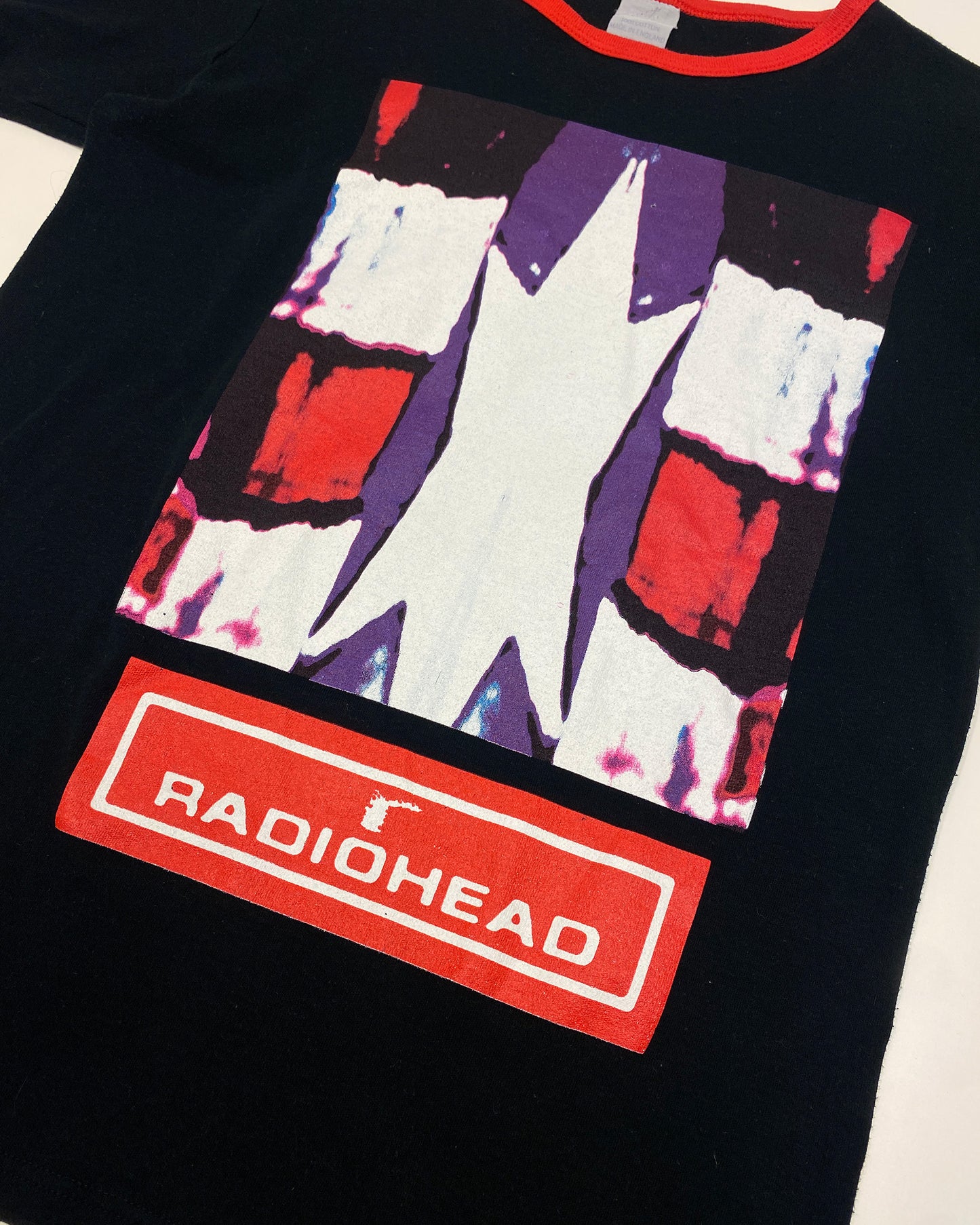 Vintage 1994 Radiohead Band Ringer T-Shirt Black