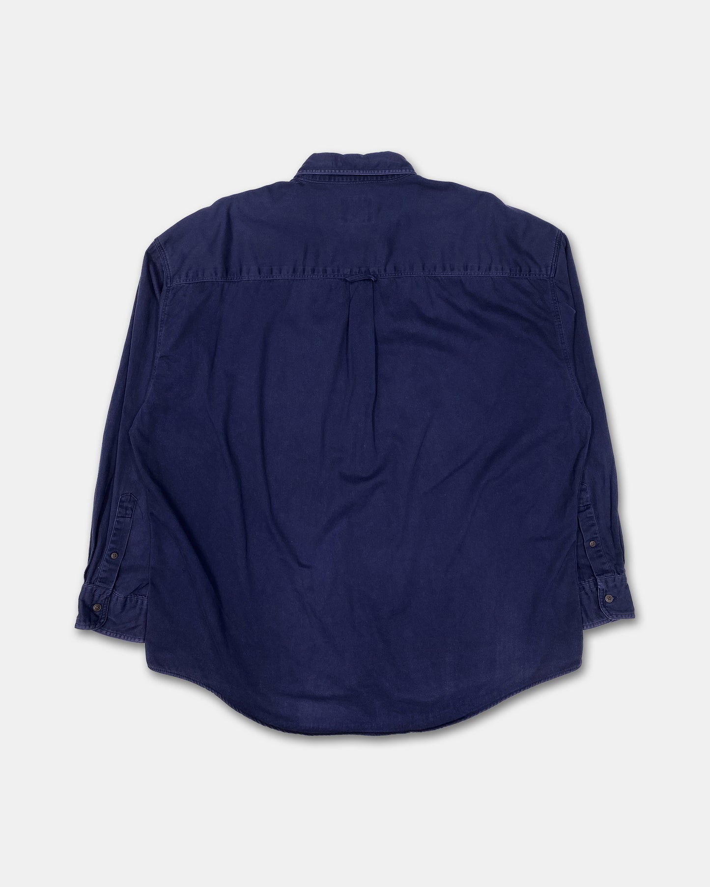 Chaps Ralph Lauren 1980s Made in Korea Button Down Shirt Navy