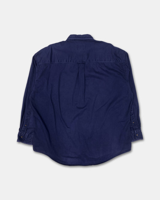 Chaps Ralph Lauren 1980s Made in Korea Button Down Shirt Navy