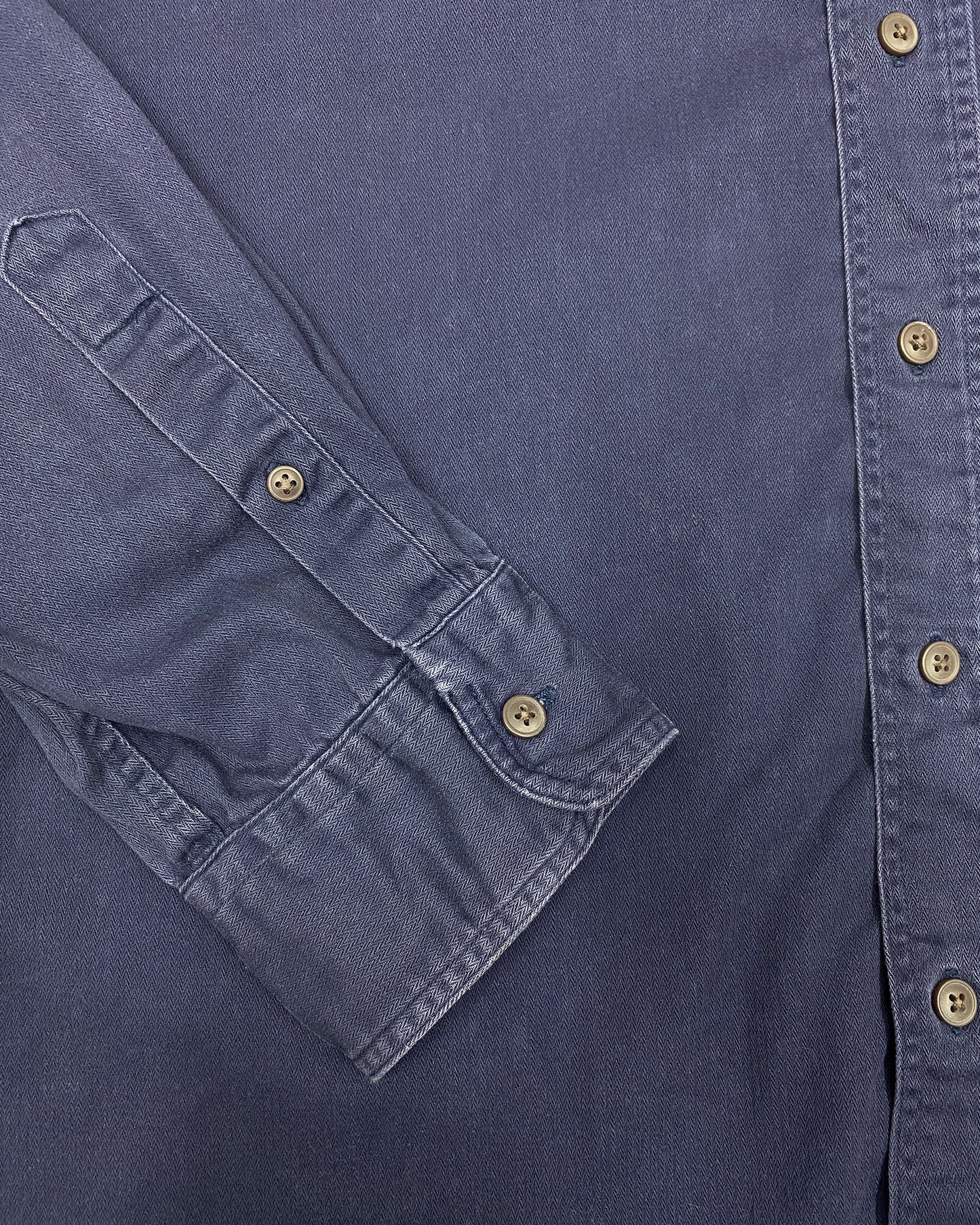 Chaps Ralph Lauren 1980s Made in Korea Button Down Shirt Navy