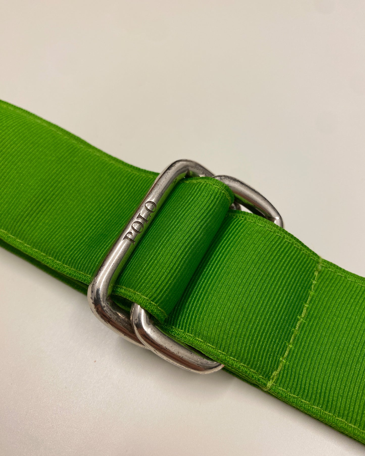 Polo by Ralph Lauren 2000s Nylon Belt Neon Green