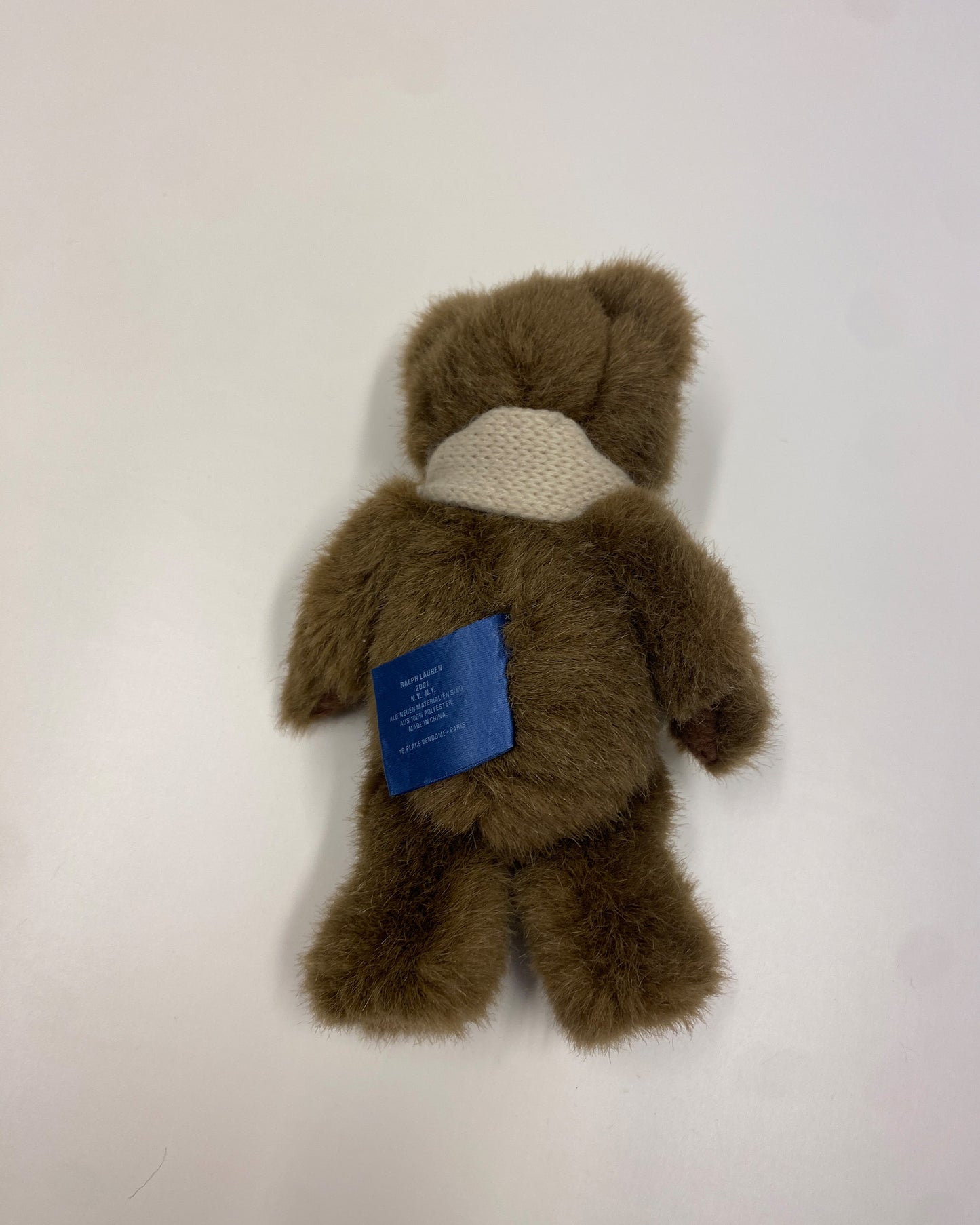 Ralph Lauren 2001 Polo Scarf Plush Teddy Bear Brown