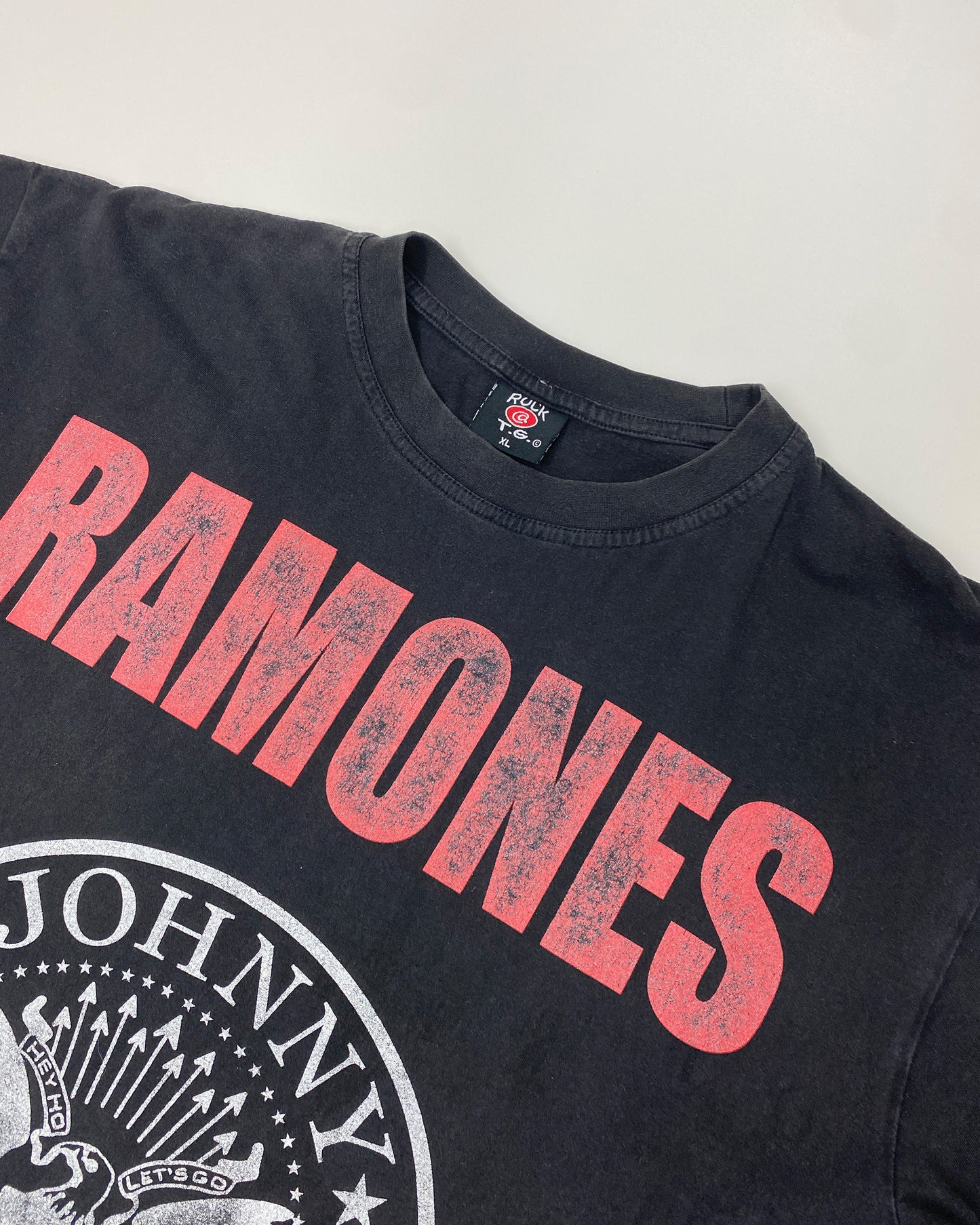 Vintage 1990s Ramones Band T-Shirt Black