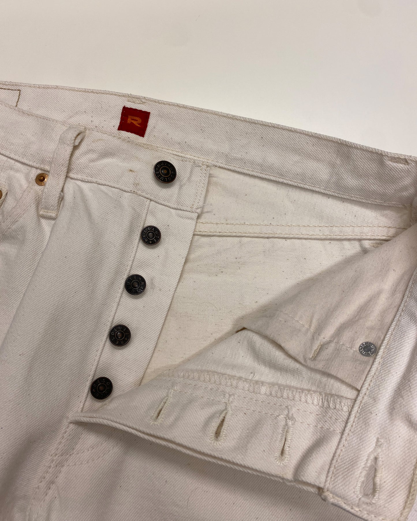 Resolute 2020 AA 710 10th Anniversary Limited Edition Selvedge Denim White