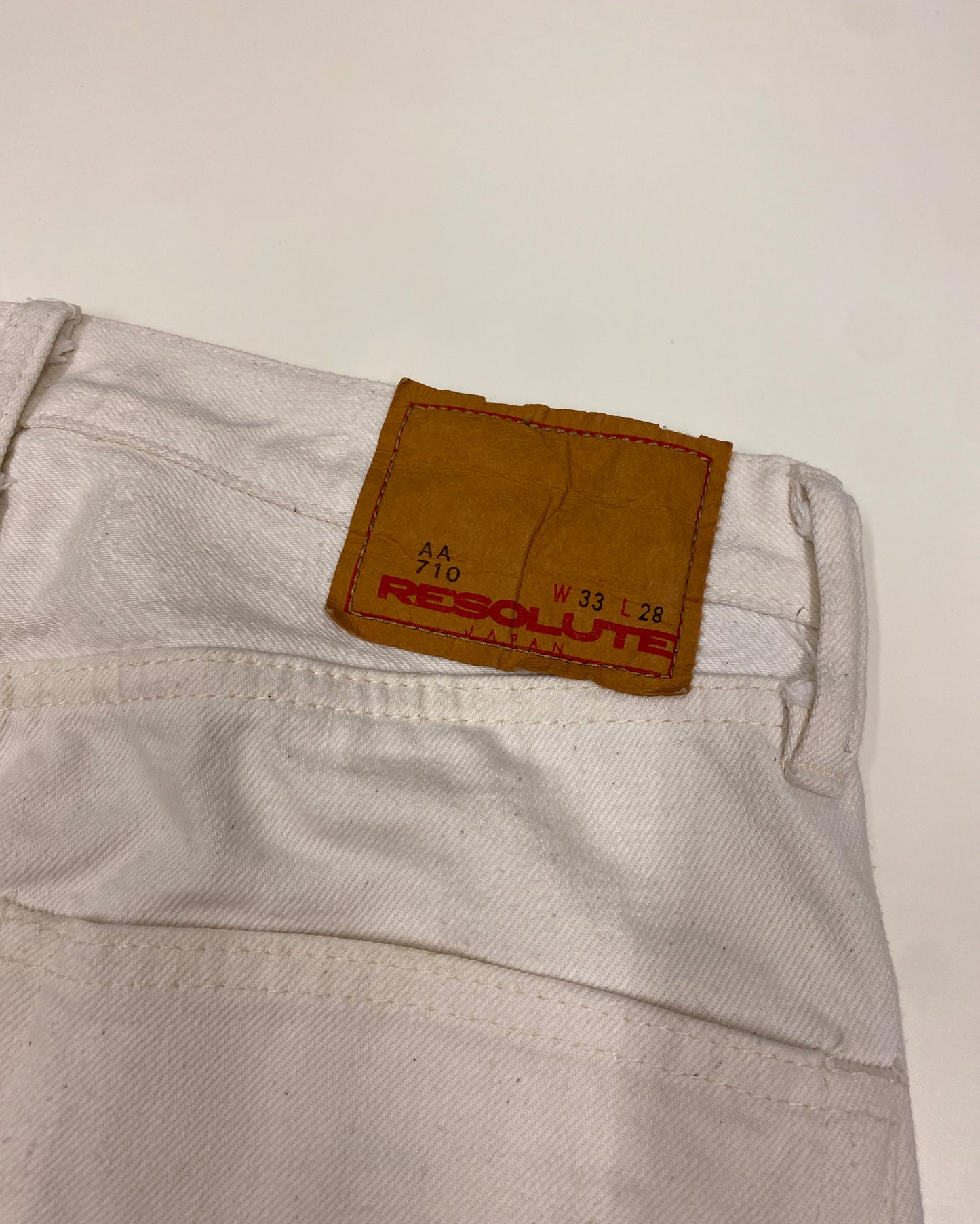 Resolute 2020 AA 710 10th Anniversary Limited Edition Selvedge Denim White