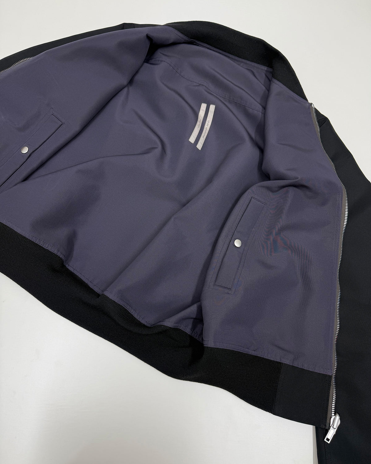 Rick Owens SS2021 Reversible Bomber Jacket Black Plum