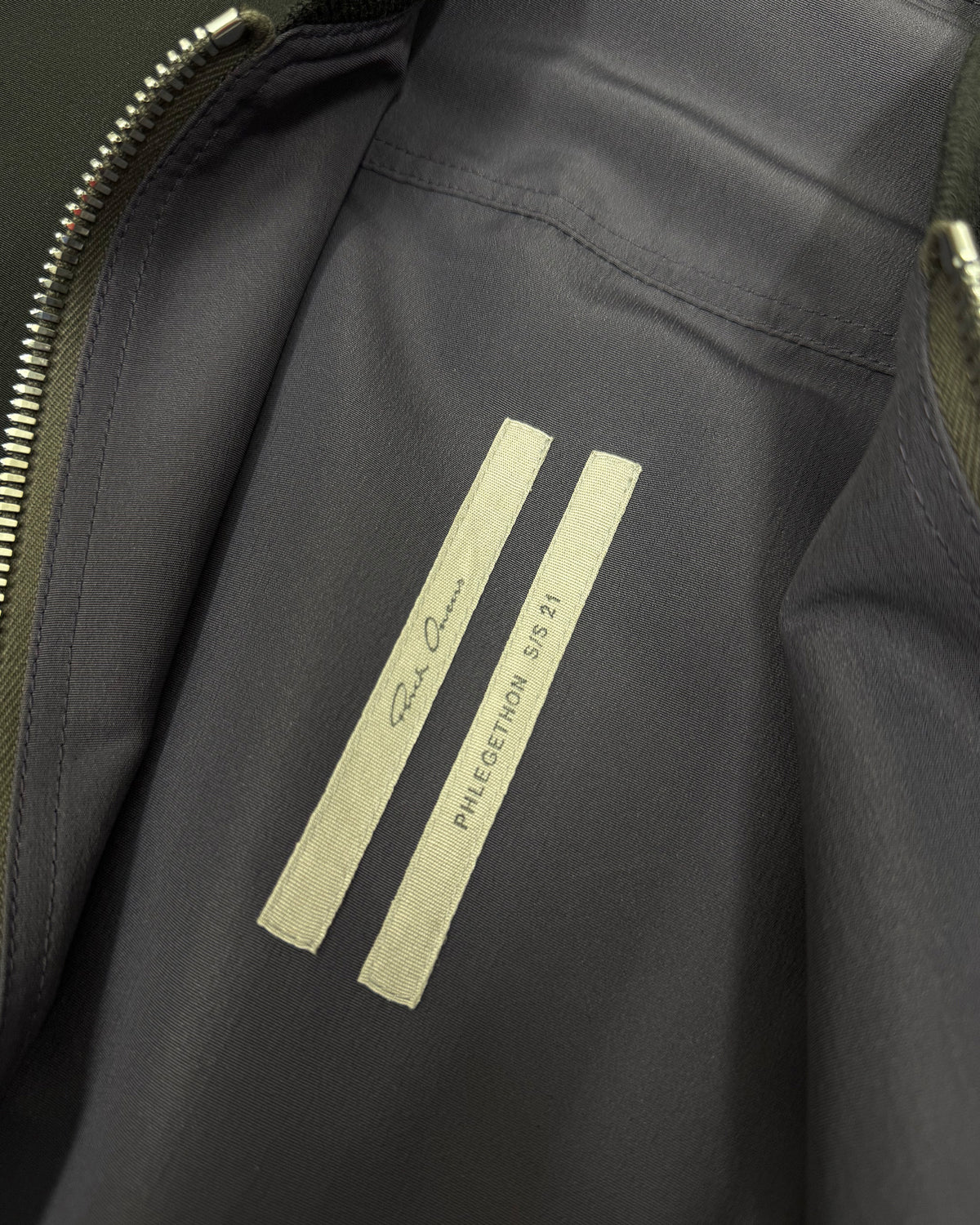 Rick Owens SS2021 Reversible Bomber Jacket Black Plum