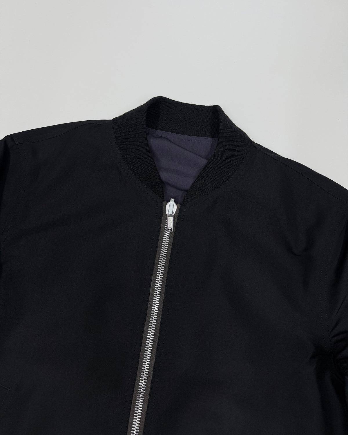 Rick Owens SS2021 Reversible Bomber Jacket Black Plum