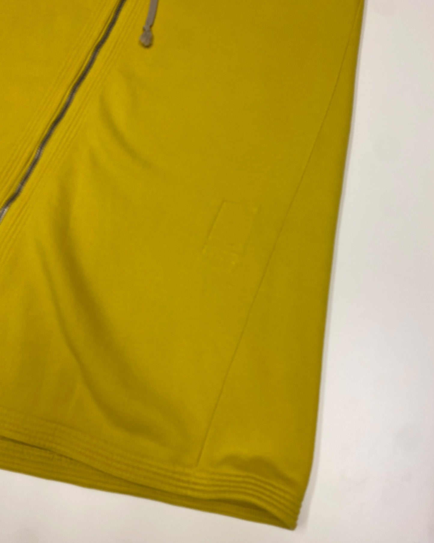 Rick Owens DRKSHDW SS2017 Sleeveless Long Zip Hoodie Lemon Yellow