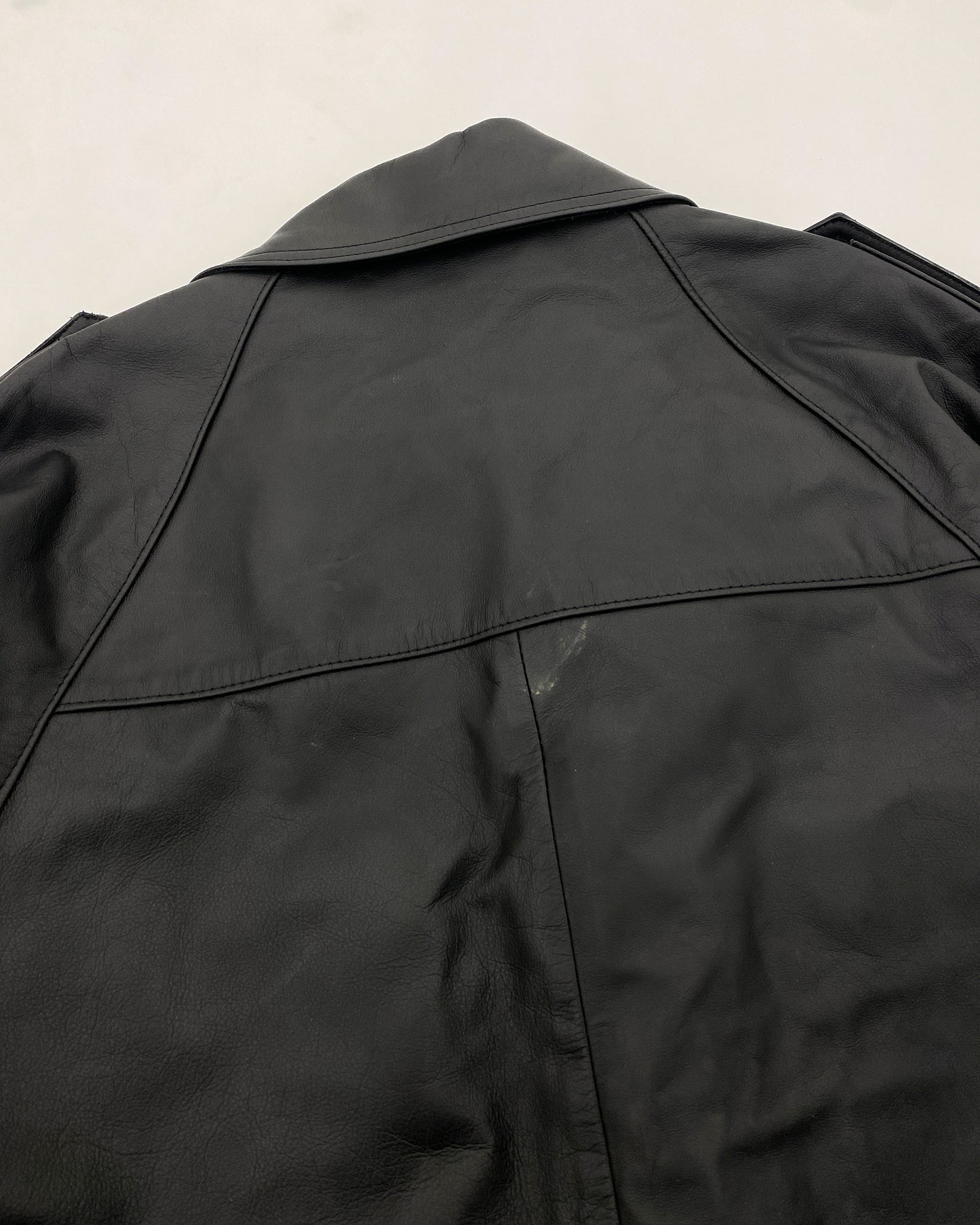 Vintage 1999 Riri Zip Leatherjacket Black