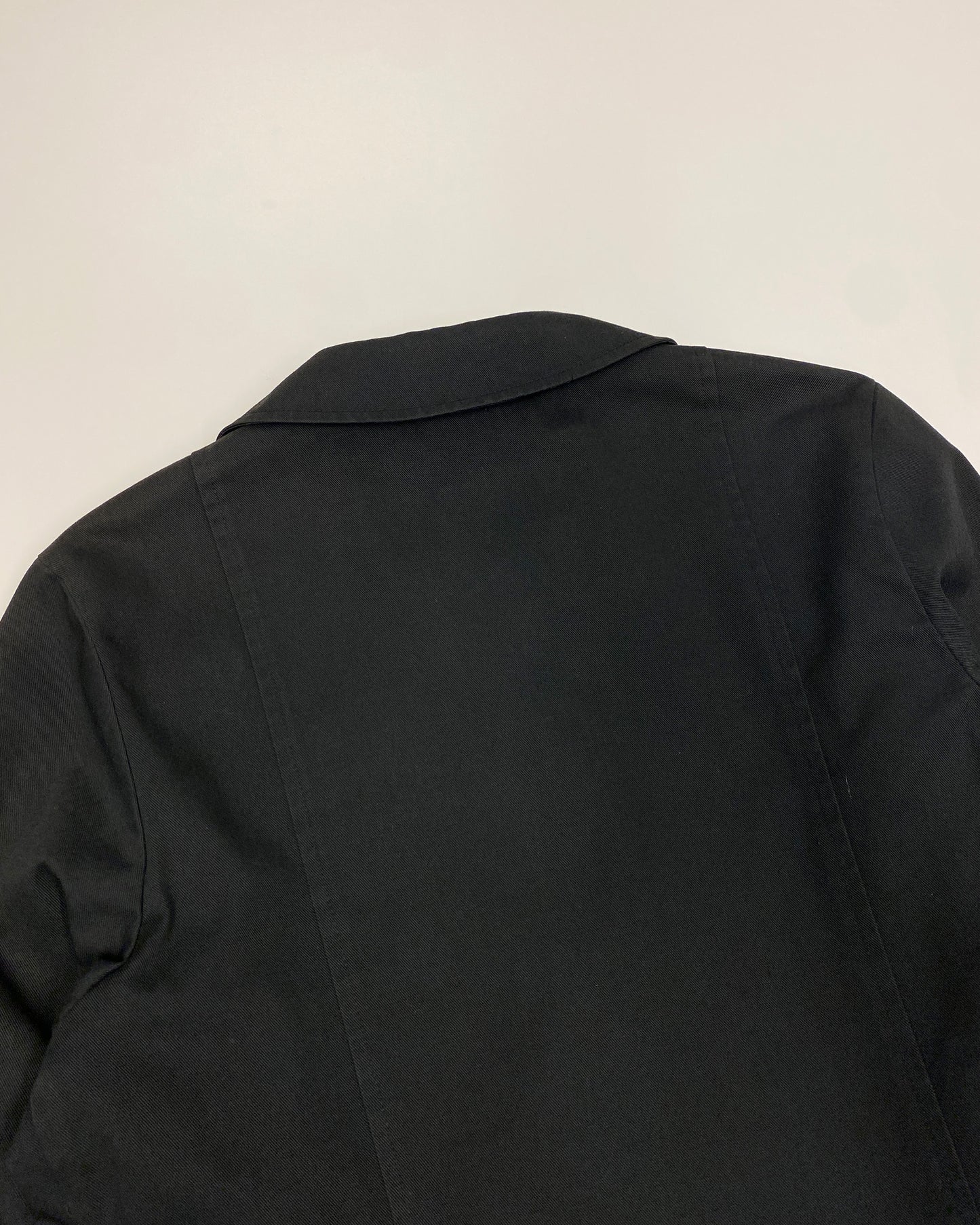 Sabotage 1990s Abstract Print Coat Black