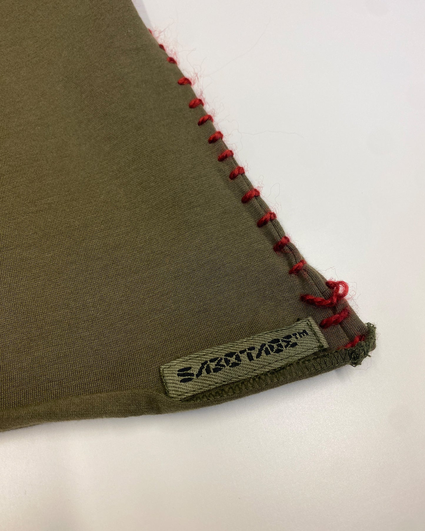 Sabotage 1990s One Shoulder Top Khaki Green