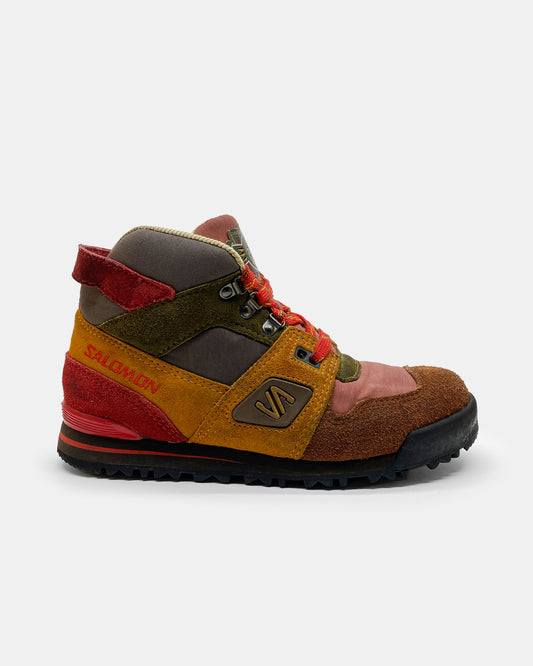Salomon 1990s Made in Korea Hiking Boots Multicolor Brown