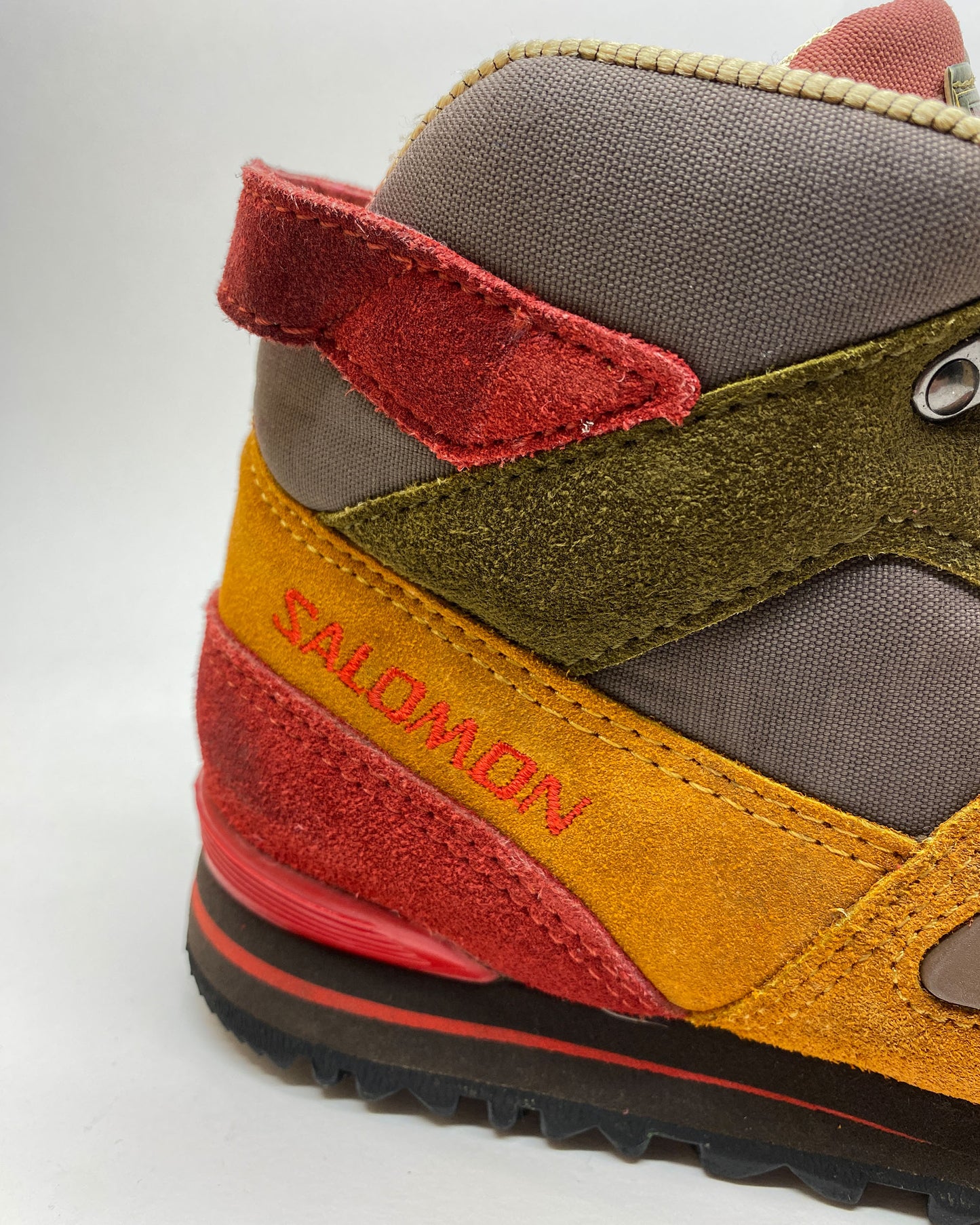Salomon 1990s Made in Korea Hiking Boots Multicolor Brown