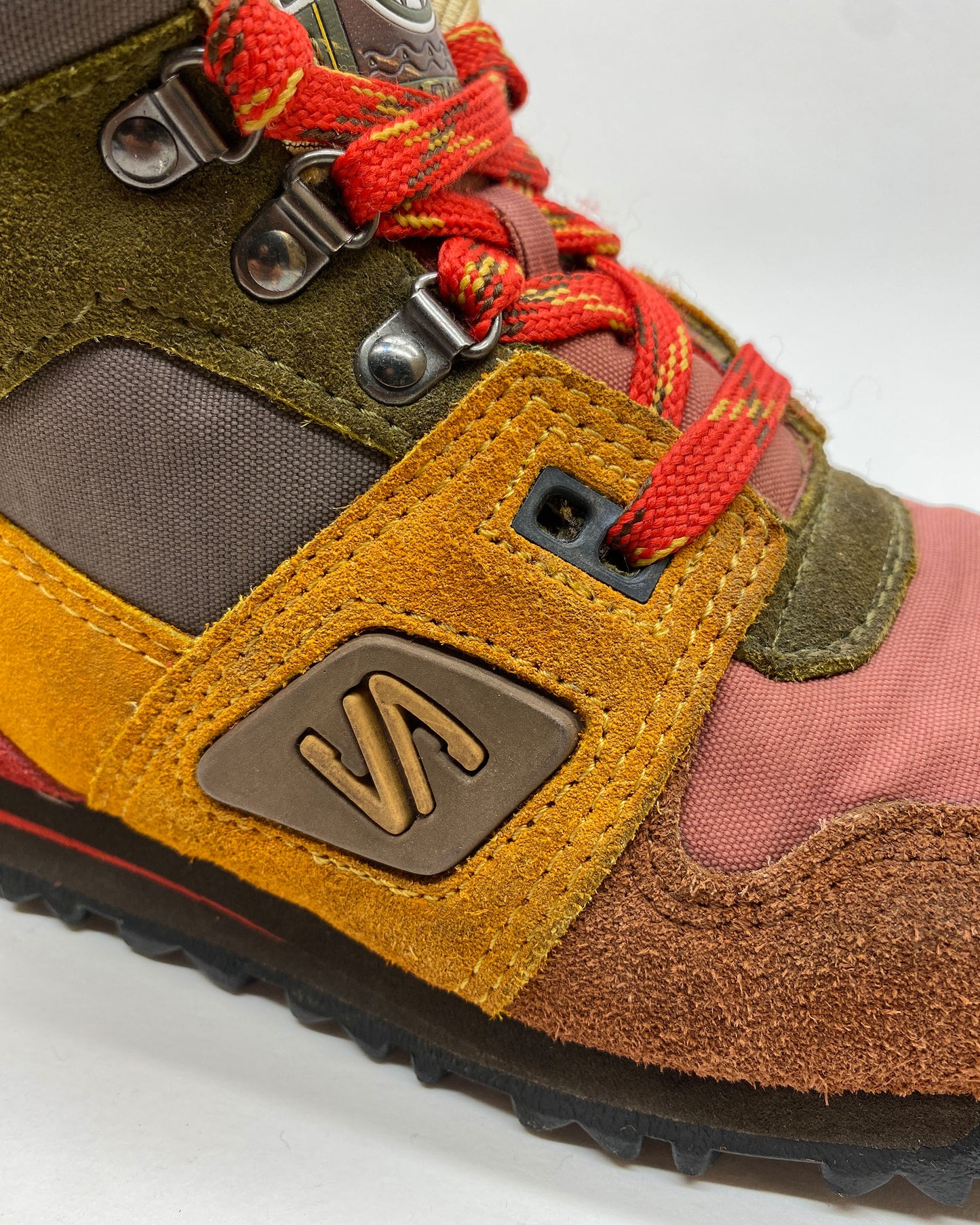 Salomon 1990s Made in Korea Hiking Boots Multicolor Brown