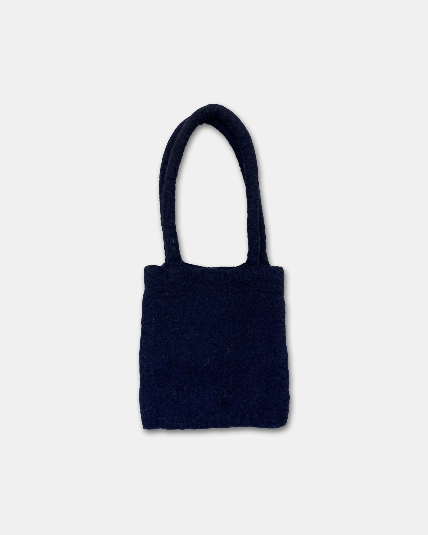 Selfmade 2000s Felt Handbag Navy
