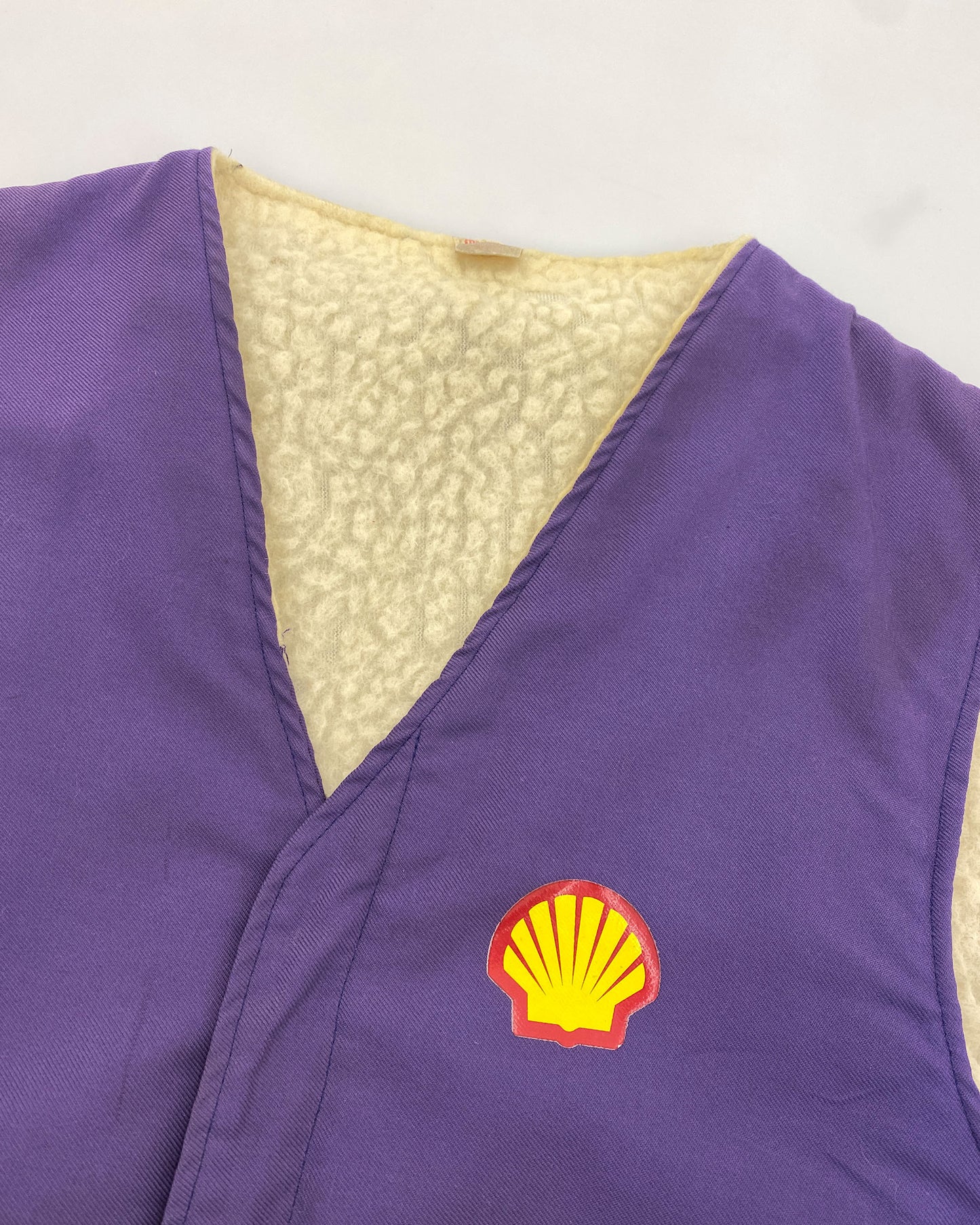 Shell 1980s Gas Station Work Vest Purple