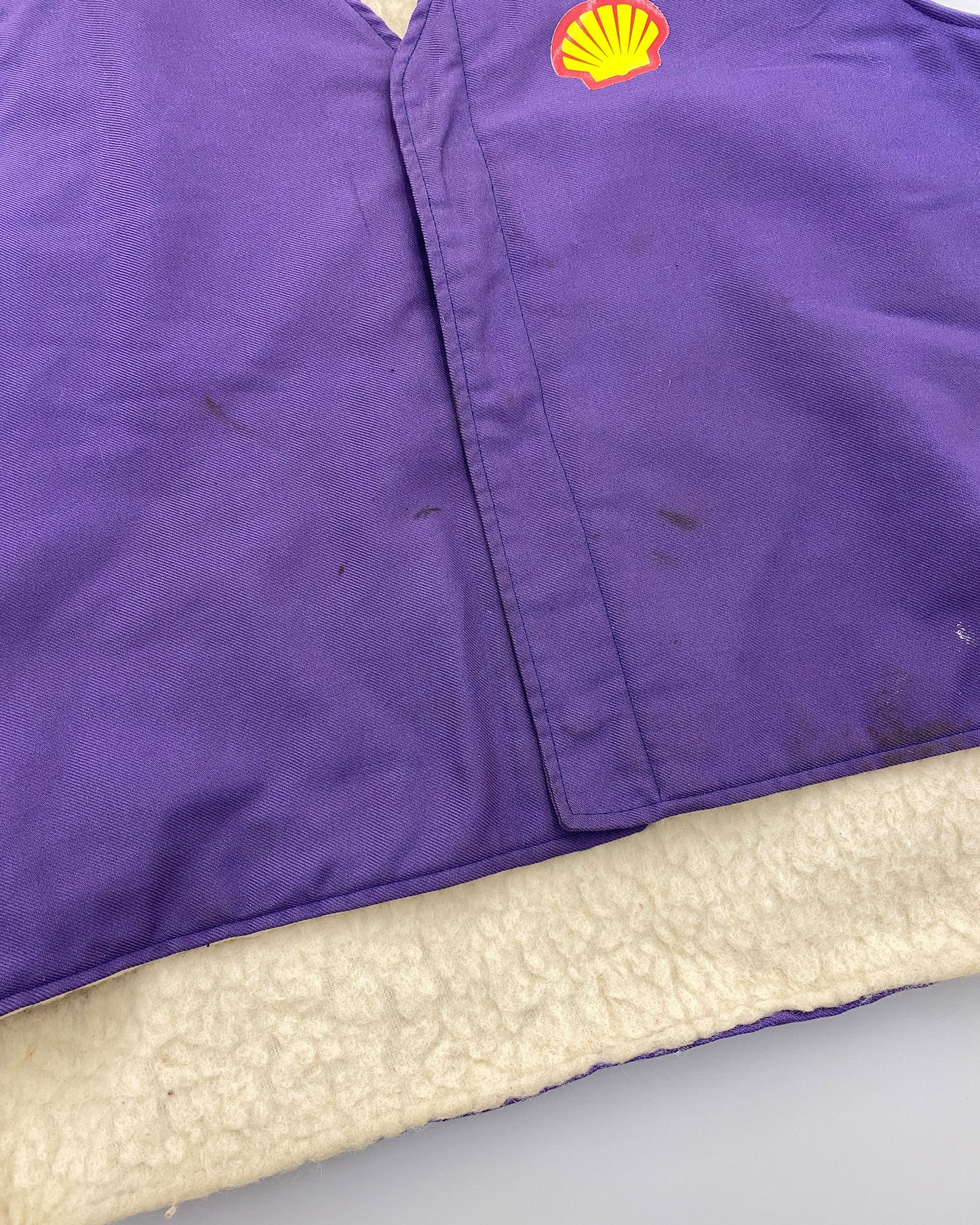 Shell 1980s Gas Station Work Vest Purple
