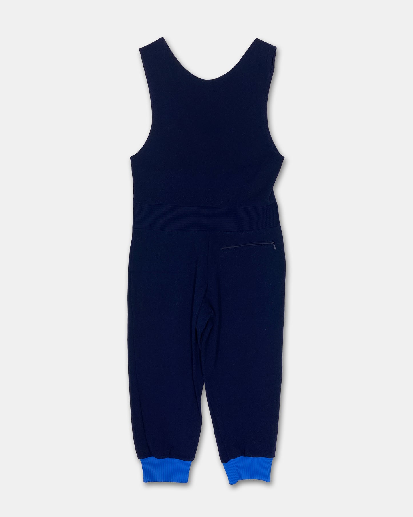 Vintage 1970s Snowsuit Ski Pants Blue Navy