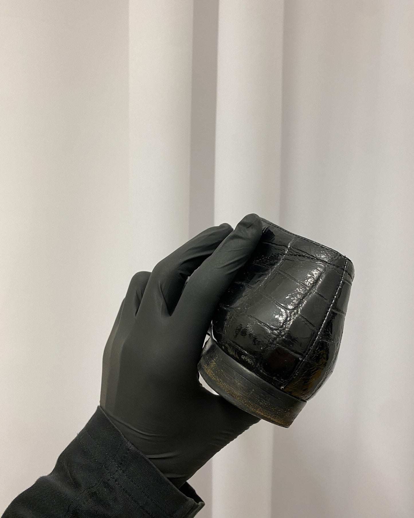 Sonia Rykiel 2000s Patent Leather Zip Shoes Black