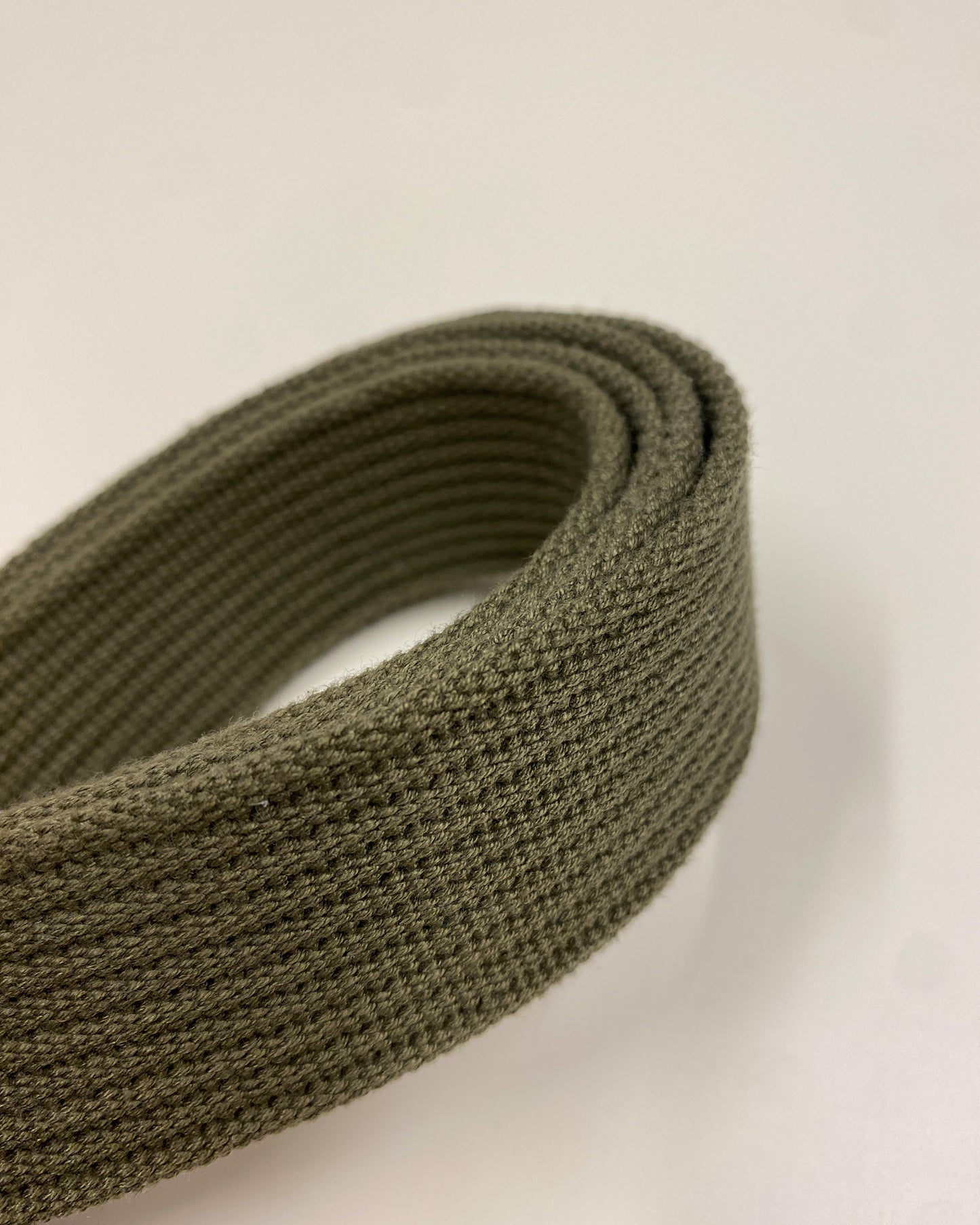 Vintage 2010s Fabric Belt Khaki Green