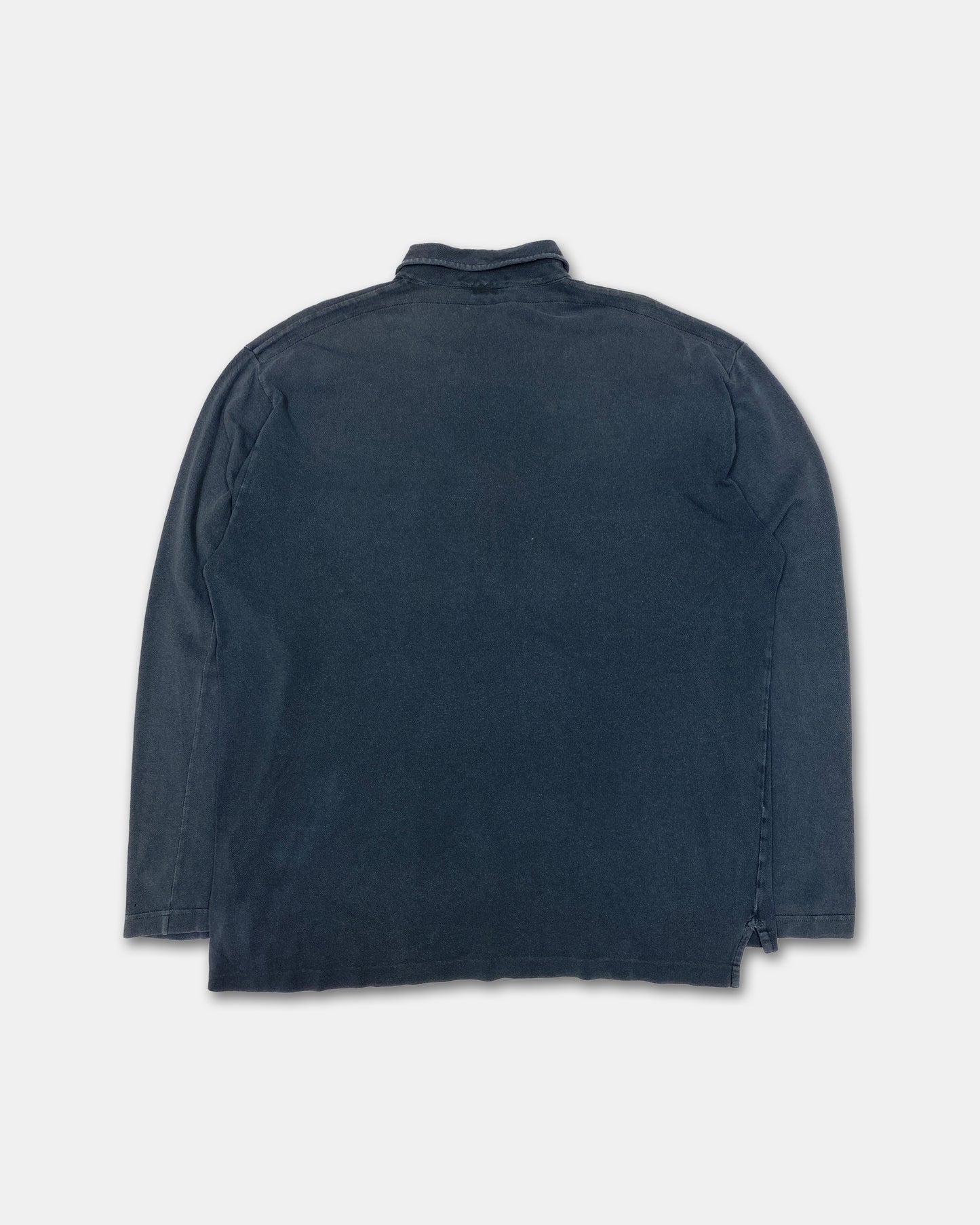 Stone Island SS1998 Chest Pocket Longsleeve Polo Shirt Navy