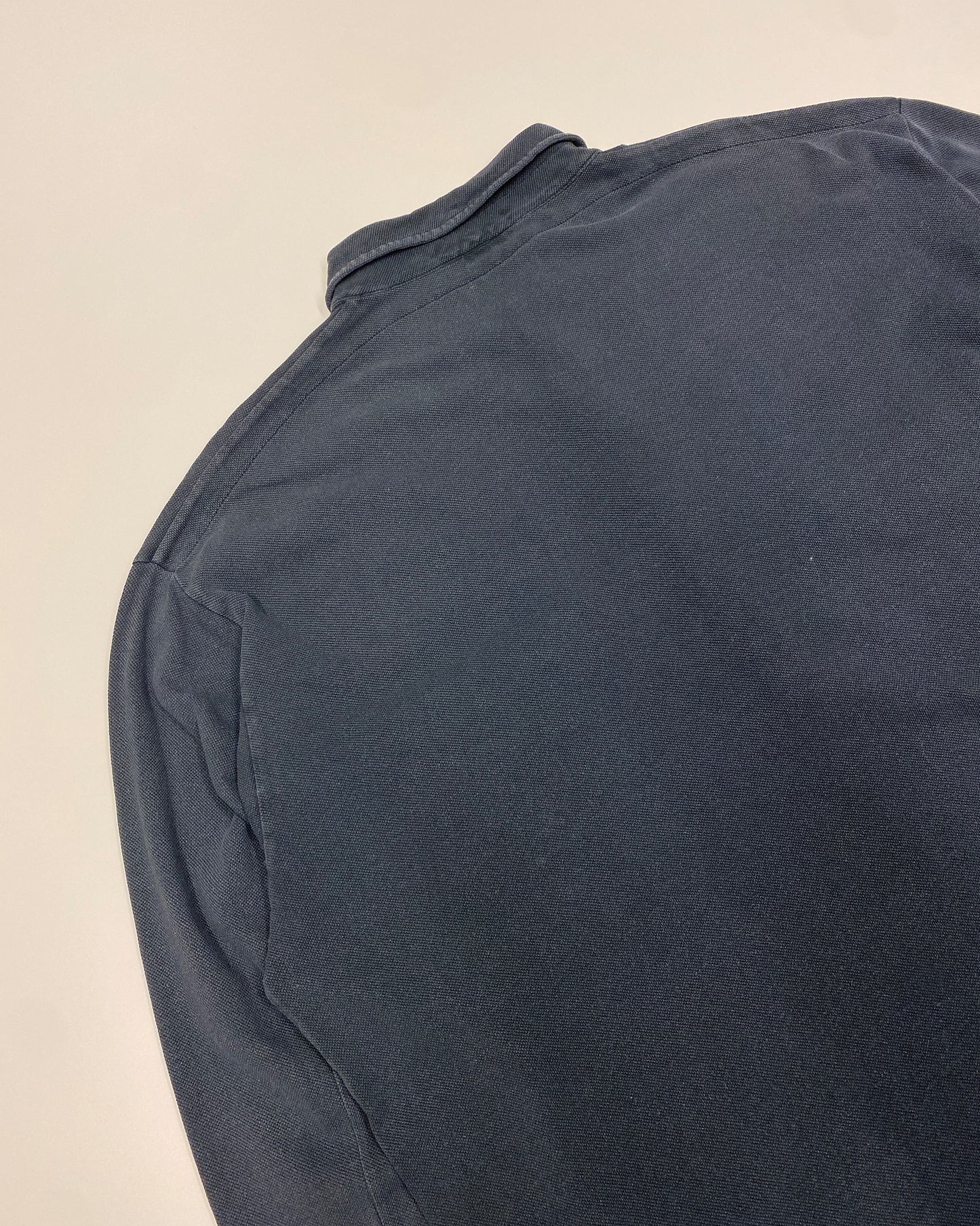 Stone Island SS1998 Chest Pocket Longsleeve Polo Shirt Navy