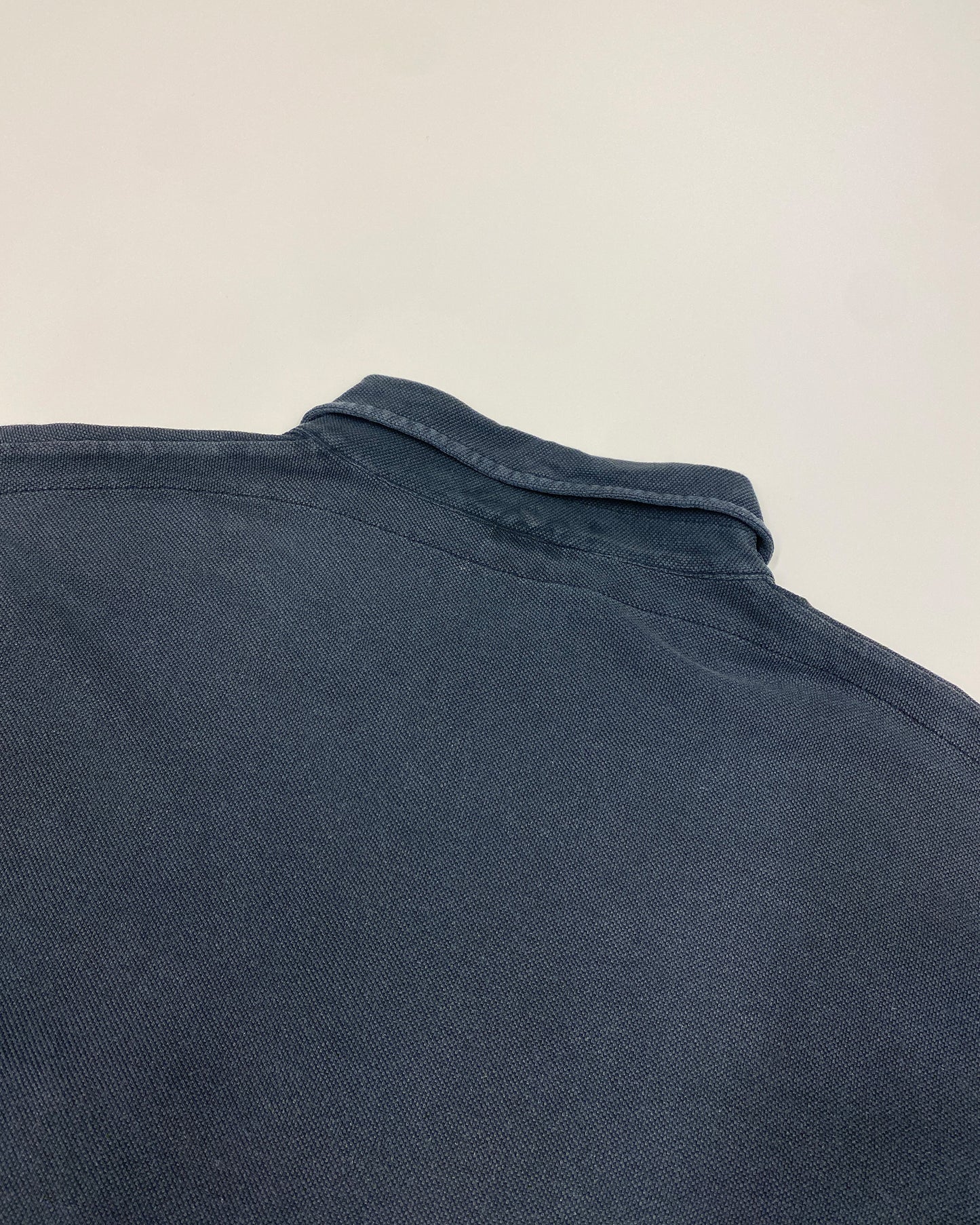 Stone Island SS1998 Chest Pocket Longsleeve Polo Shirt Navy