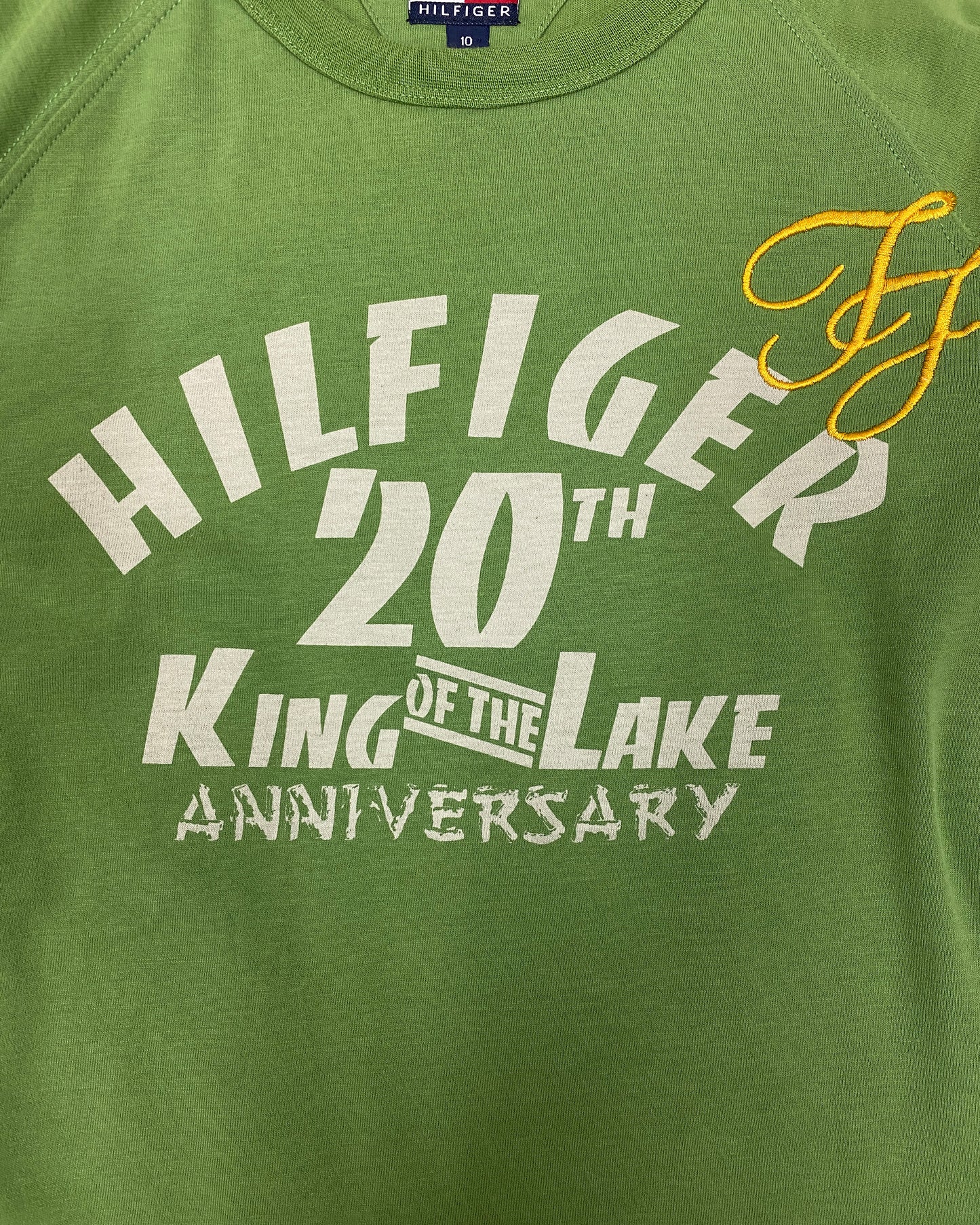 Tommy Hilfiger 2005 King of the Lake 20th Anniversary Longlseeve Top Green
