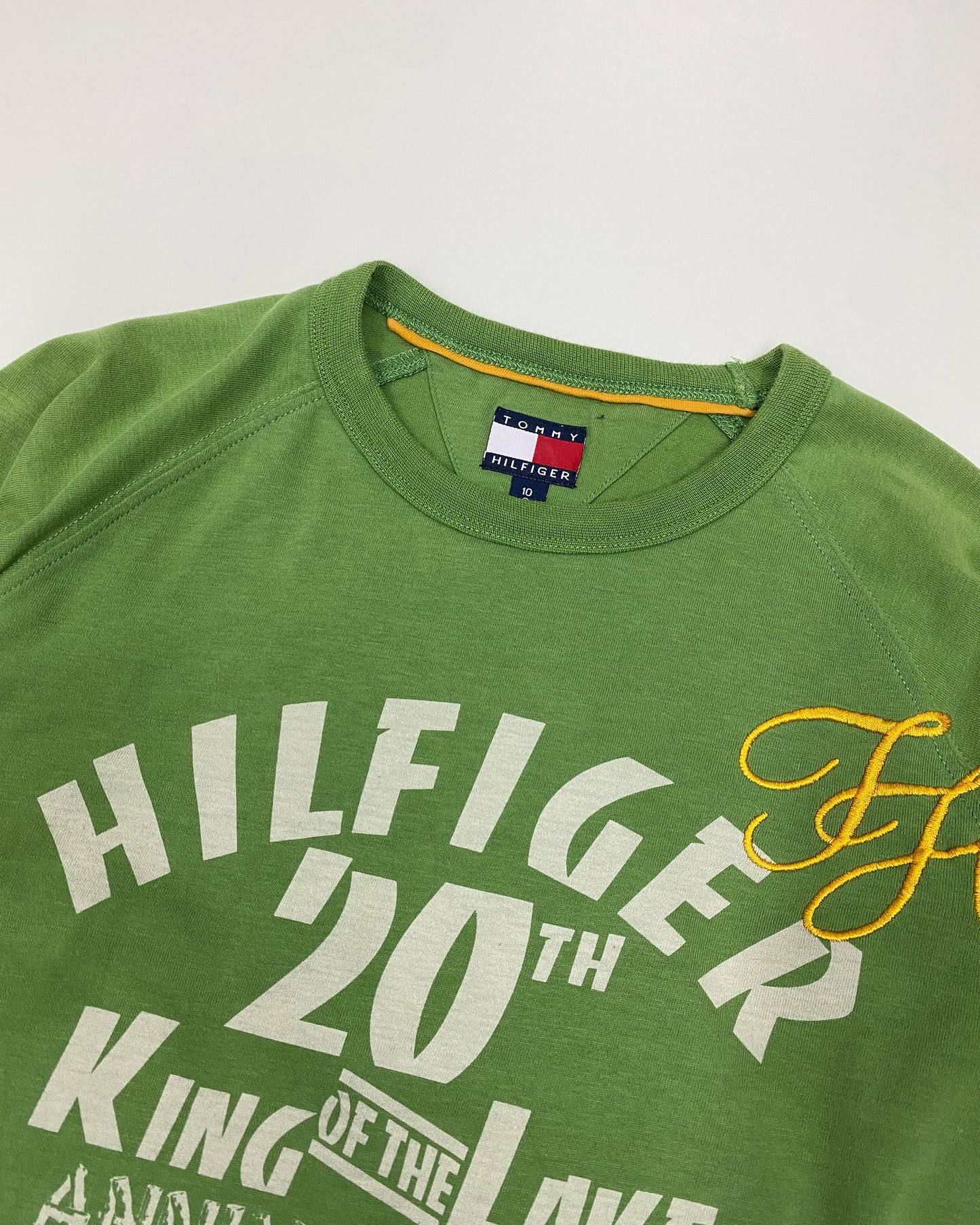 Tommy Hilfiger 2005 King of the Lake 20th Anniversary Longlseeve Top Green