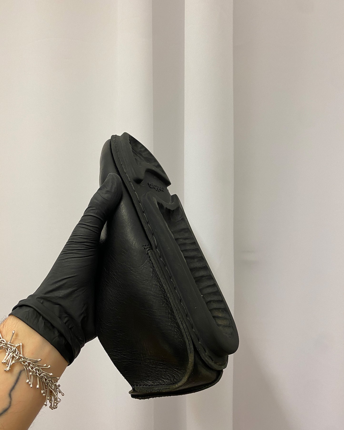 Trippen 2000s Slip On Leather Loafer Black