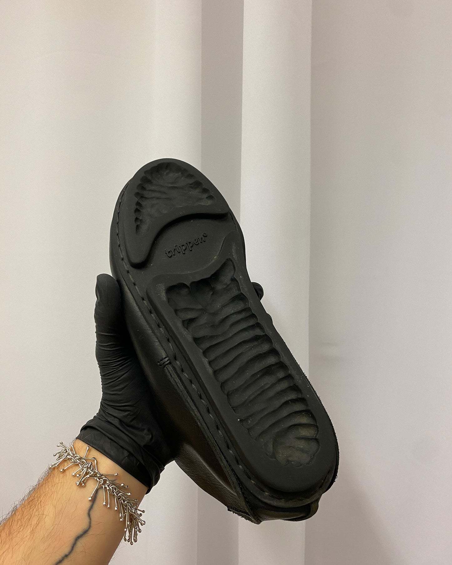 Trippen 2000s Slip On Leather Loafer Black