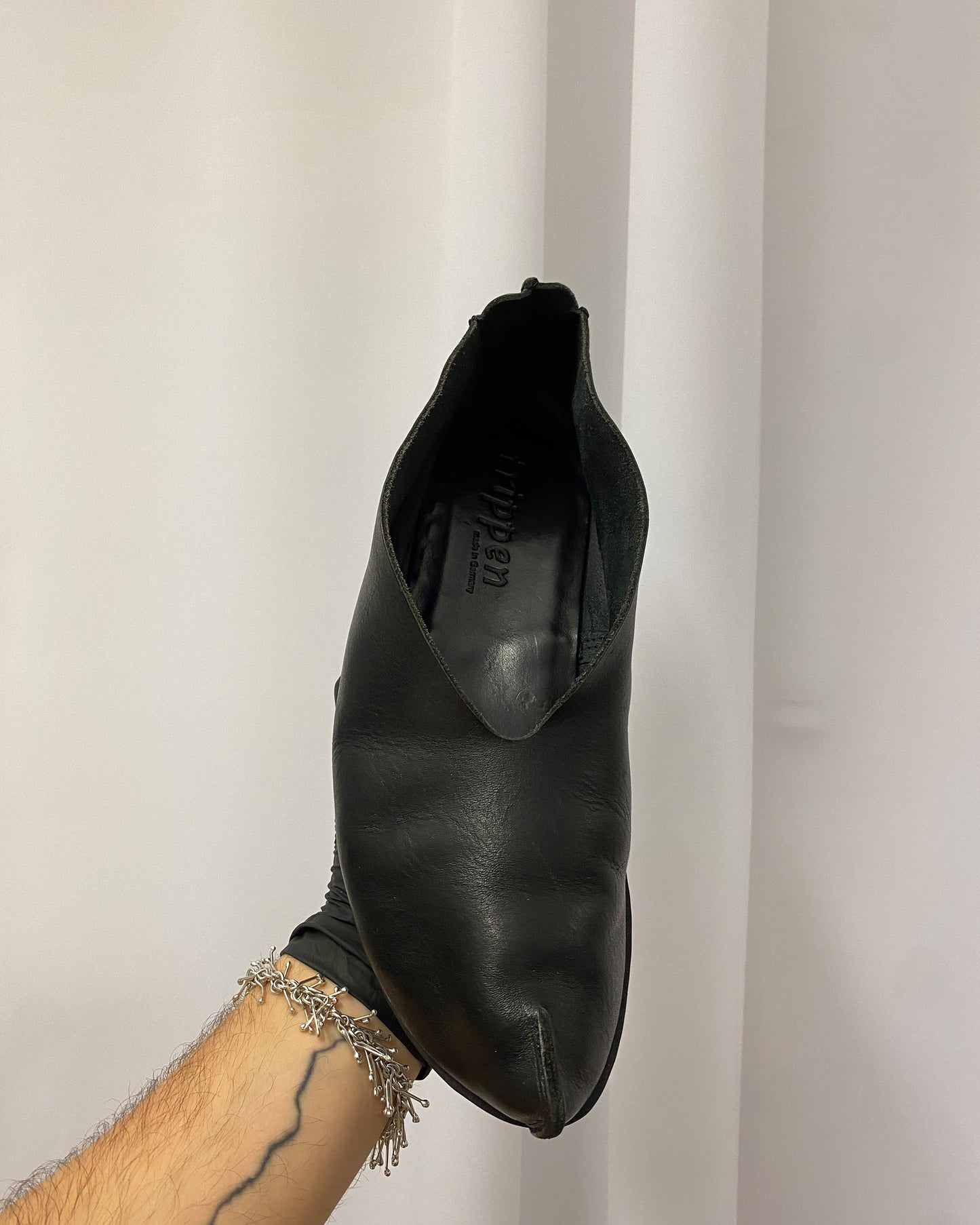 Trippen 2000s Slip On Leather Loafer Black