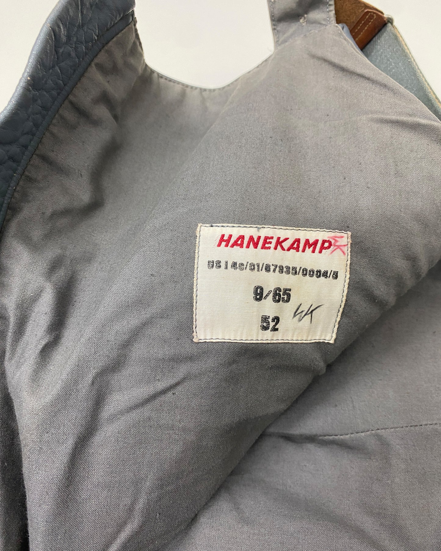 Vintage 1960s German Military Submarine U-Boot Leather Dungaree Pants Grey
