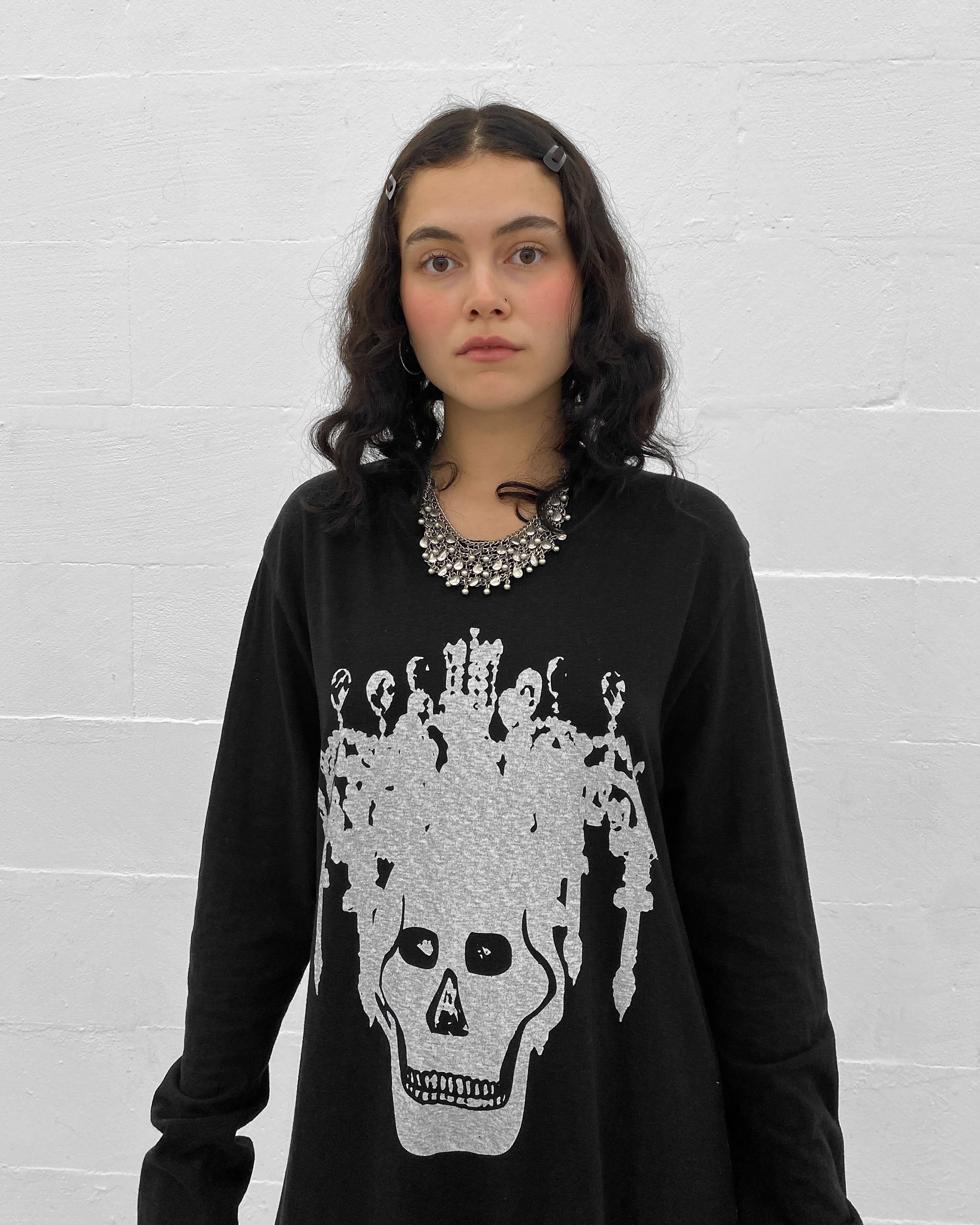 トップス UNDER COVER LABORATORIES SKULL SWEAT Undercover AW2003 Skull Longsleeve T-Shirt Black – knudpeters