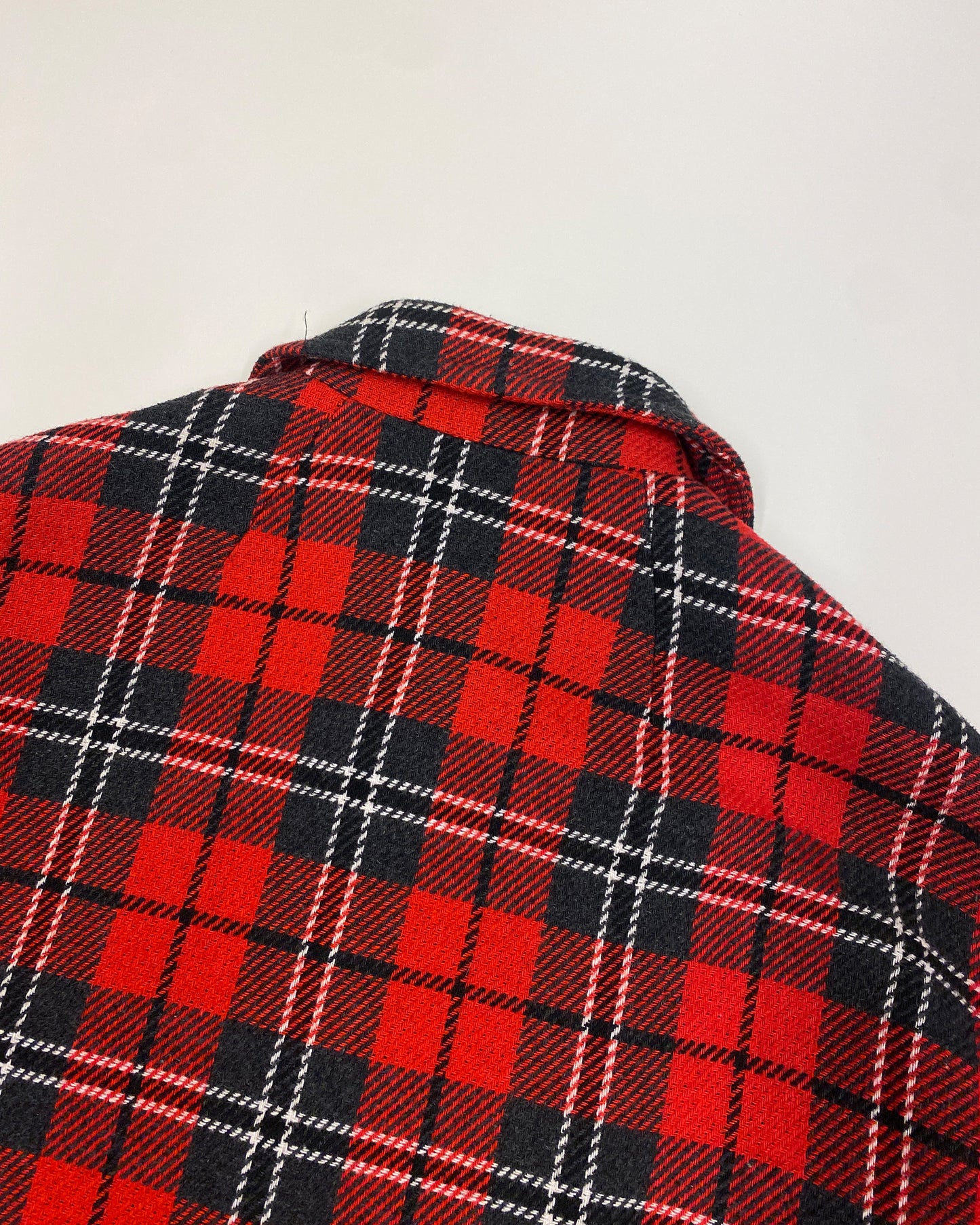 Sinéquanone 1980s Plaid Checkered Boxy Wool Jacket Black Red